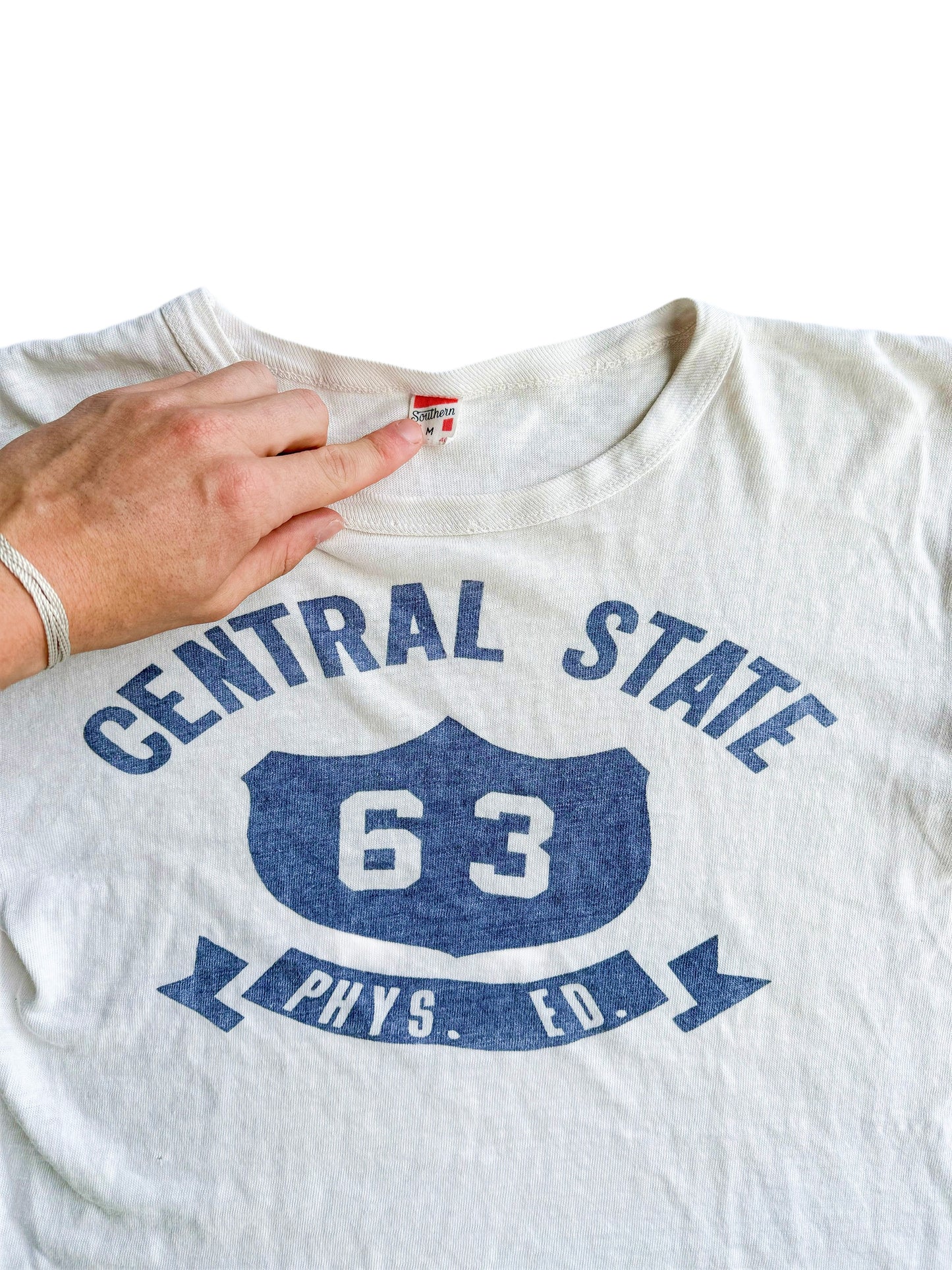 1960s ‘Central State’ Phys Ed Tee (S/M)
