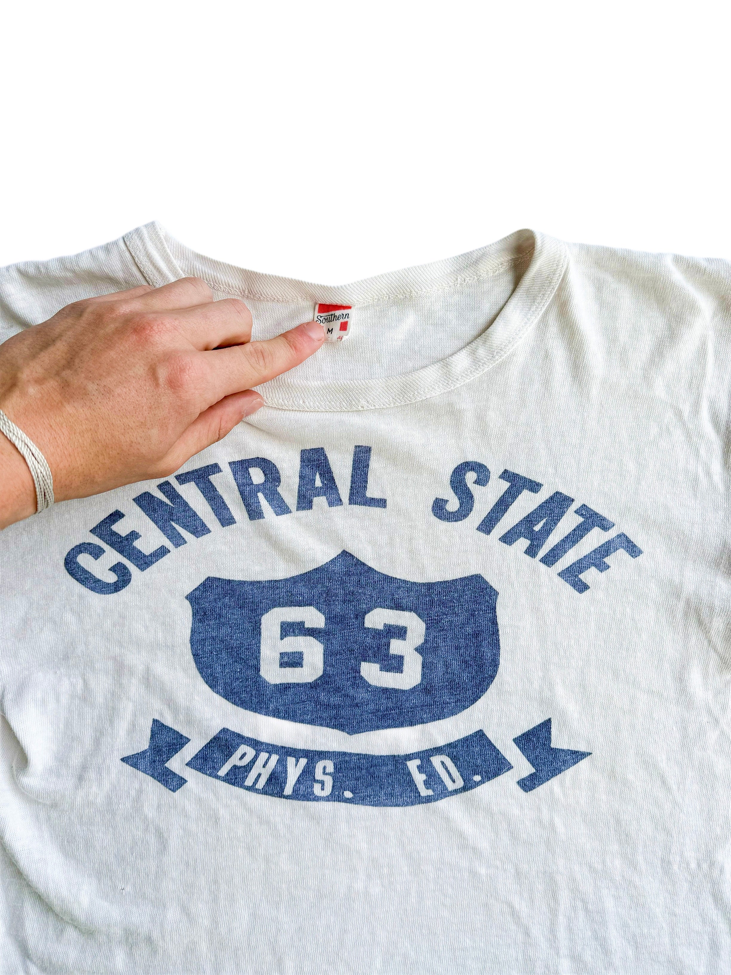1960s ‘Central State’ Phys Ed Tee (S/M)