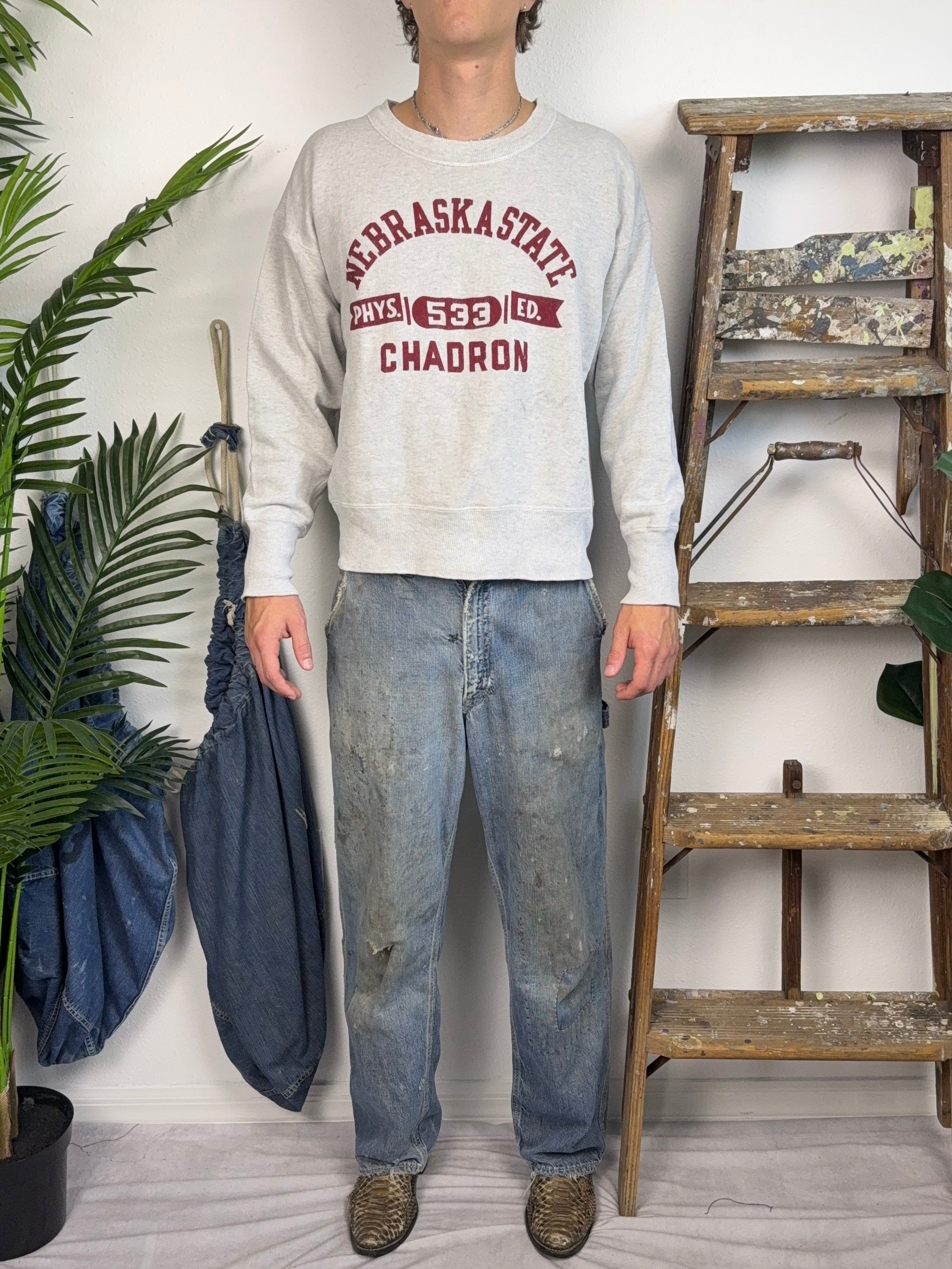 1950’s Champion Phys Ed Sweatshirt (S/M)