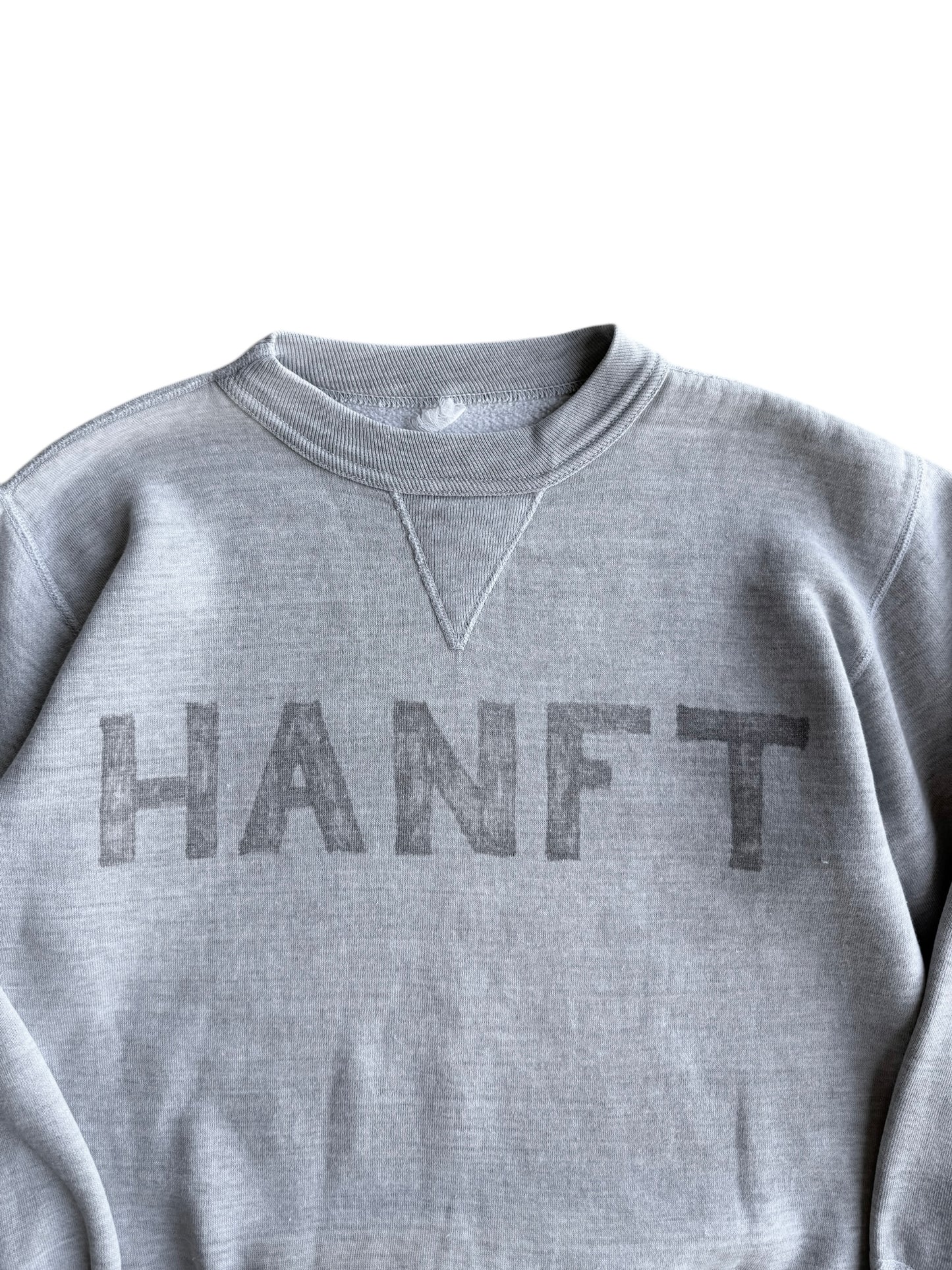 1950s Stenciled ‘Hanft’ Military Single V Sweatshirt (S/M)