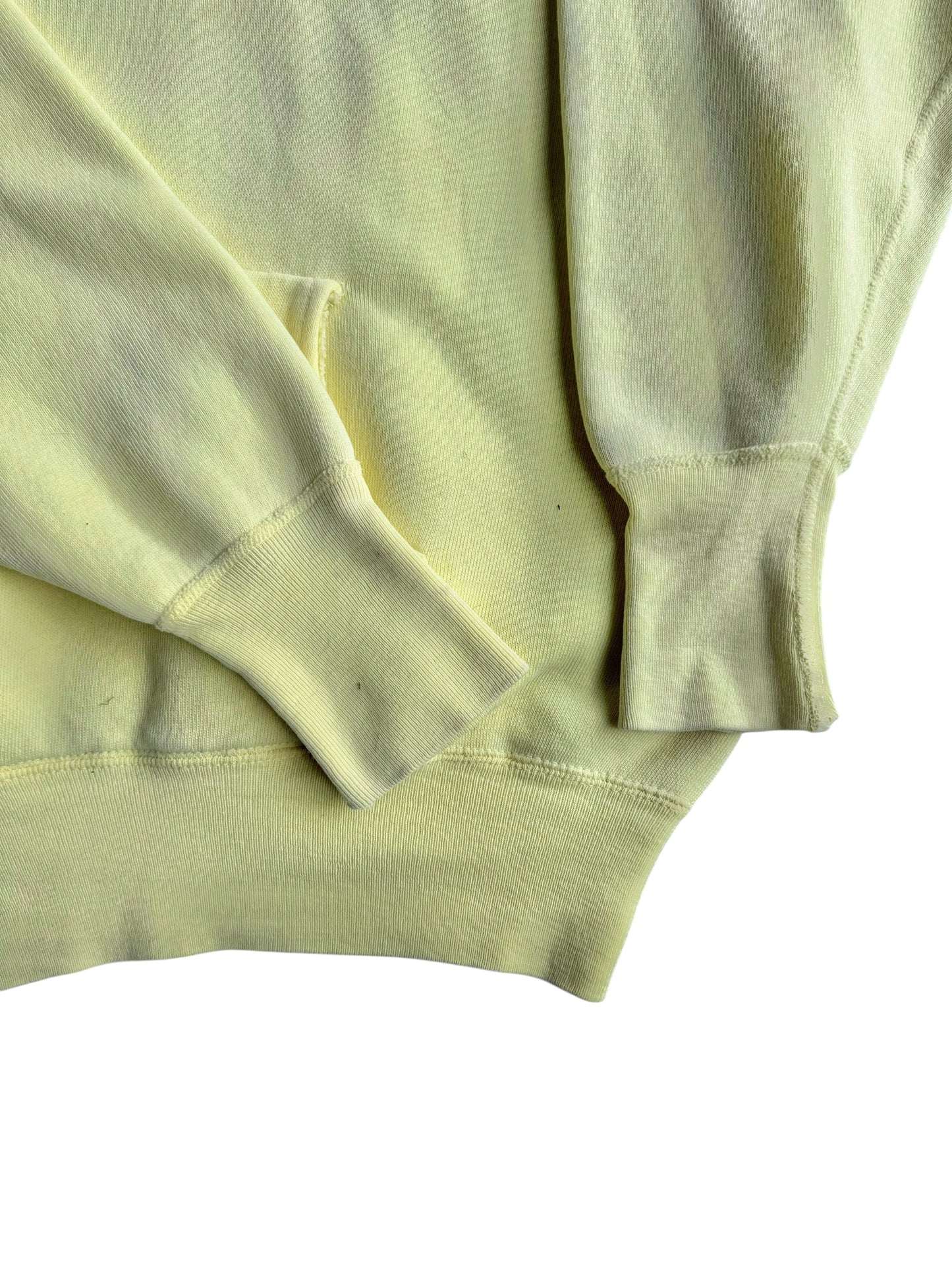 1950s Pastel Yellow Boxy Hoodie (M/L)
