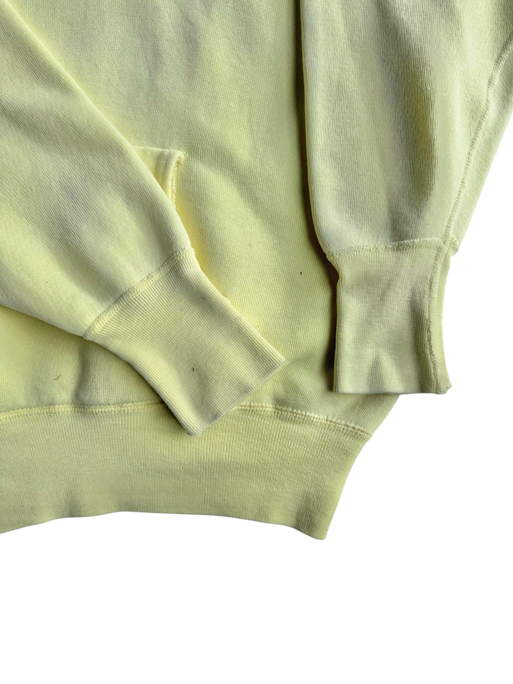 1950s Pastel Yellow Boxy Hoodie (M/L)
