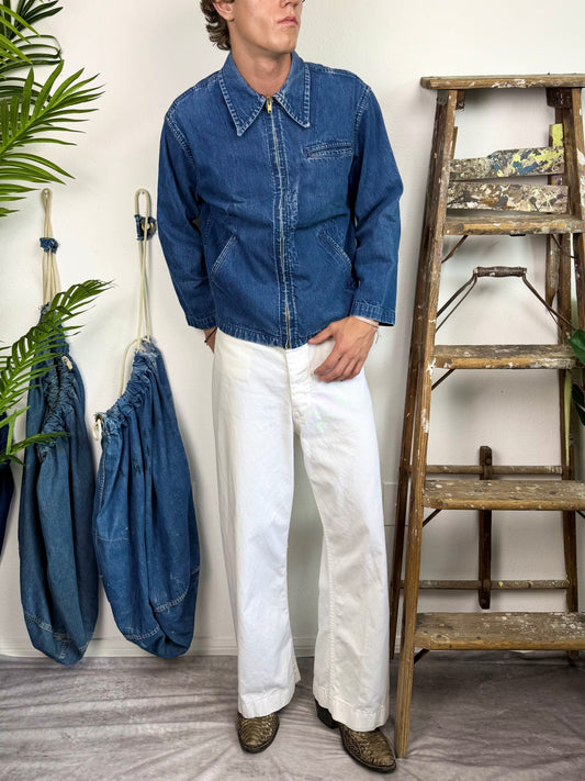 1950s ‘USN Cone Mills’ Al Miller Denim Jacket (M)