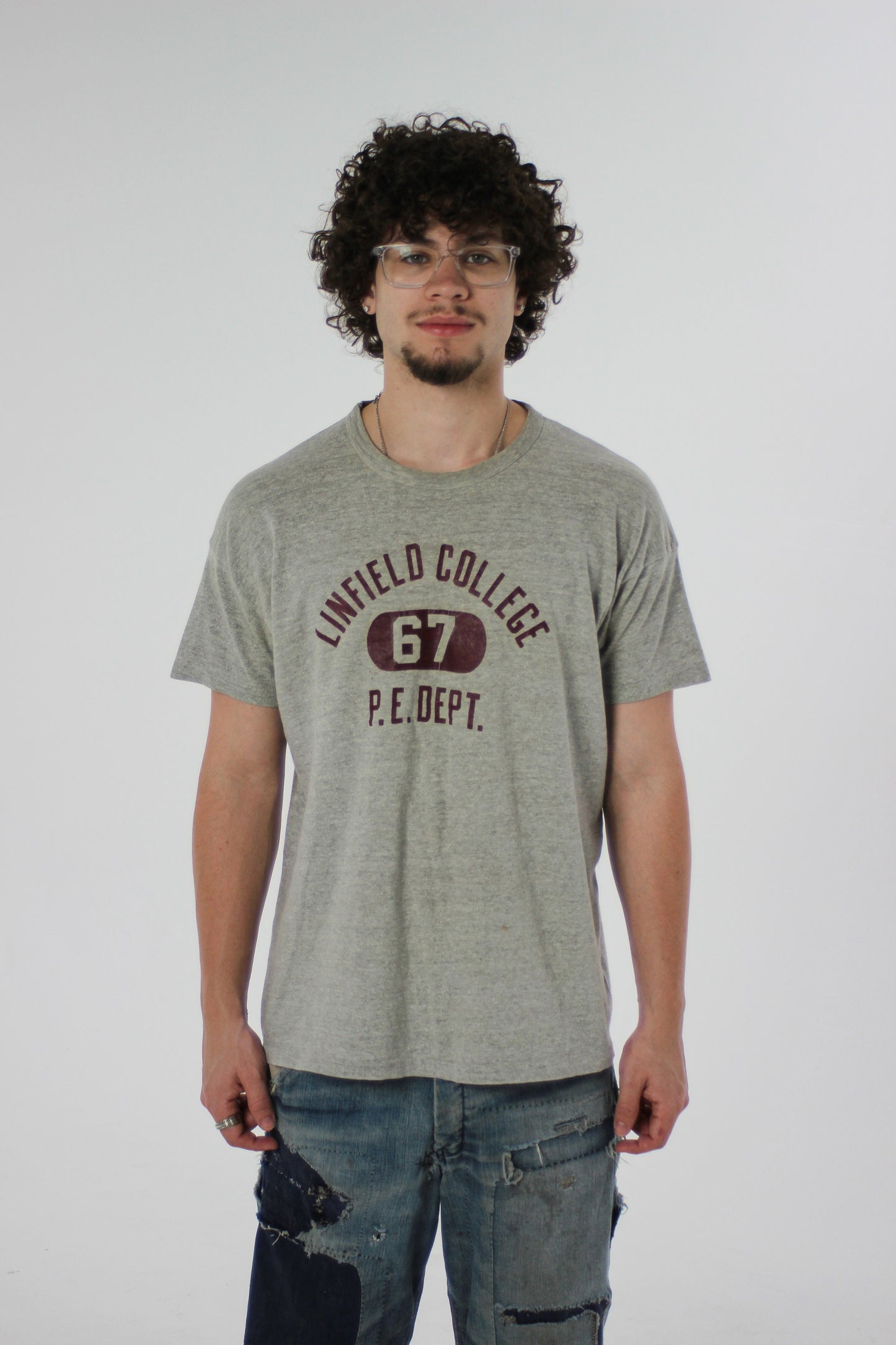 1960s ‘Linfield College’ 67 Phys Ed Tee (XL)