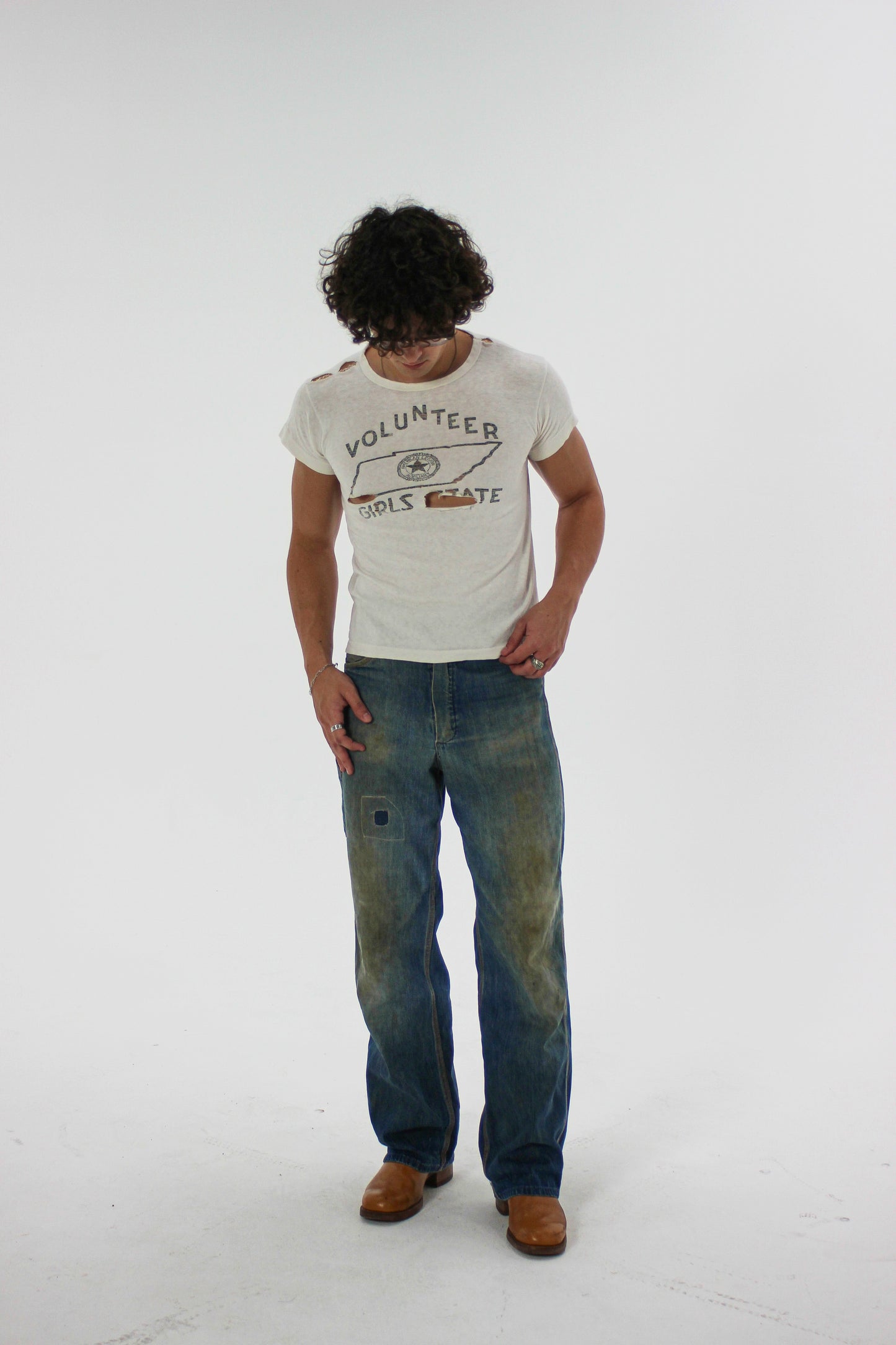 1940s ‘Rare Tag’ Champion Volunteer Girls State Tee (S/M)