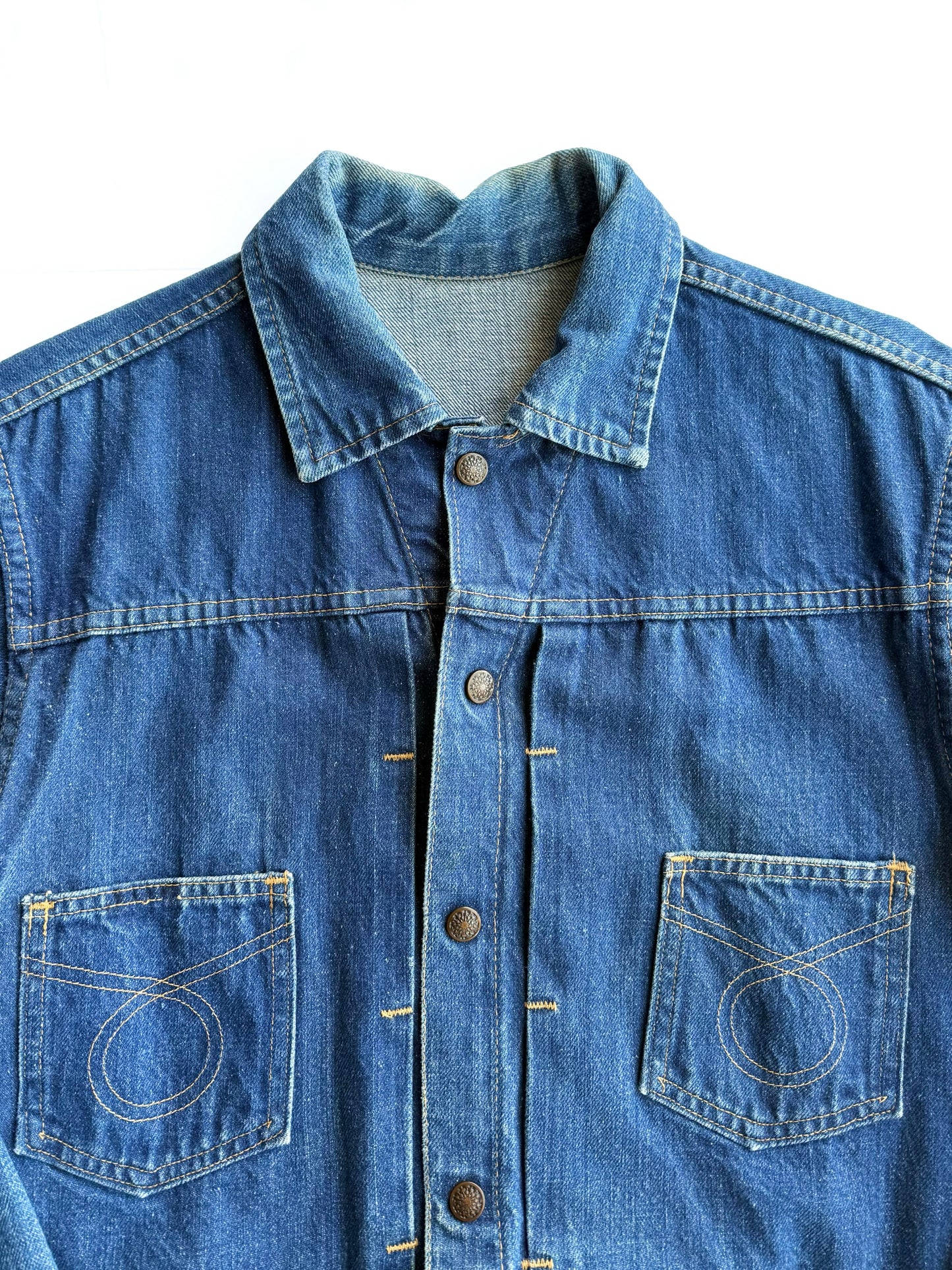 1950s JC Penny Double Breasted Denim Jacket (S/M)