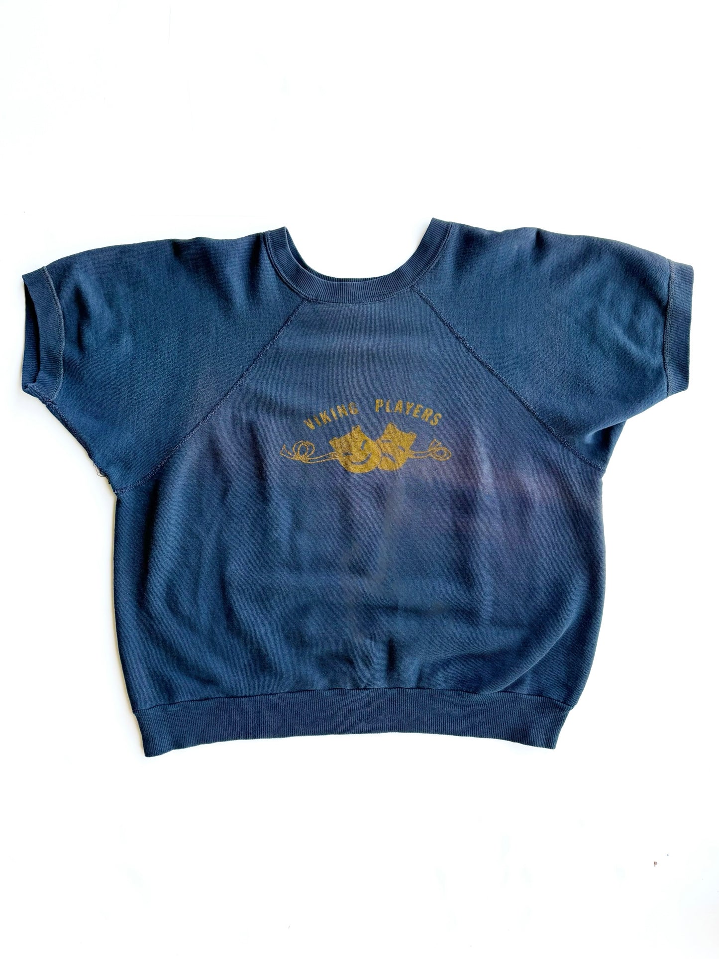 1960s ‘Viking Players’ Short Sleeve Sweatshirt (S/M)