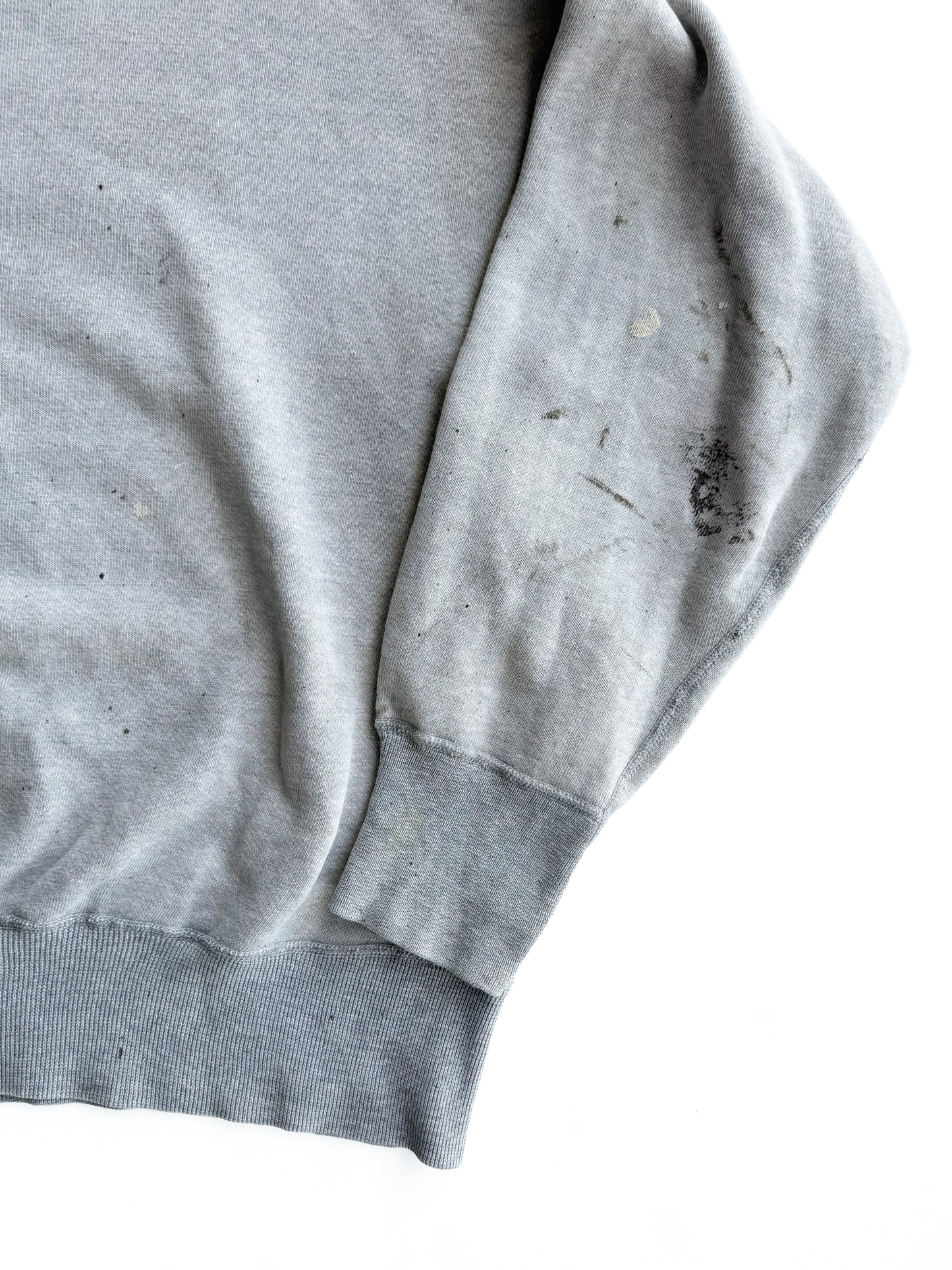 1950s Two Tone Splatter Paint Single V Sweatshirt