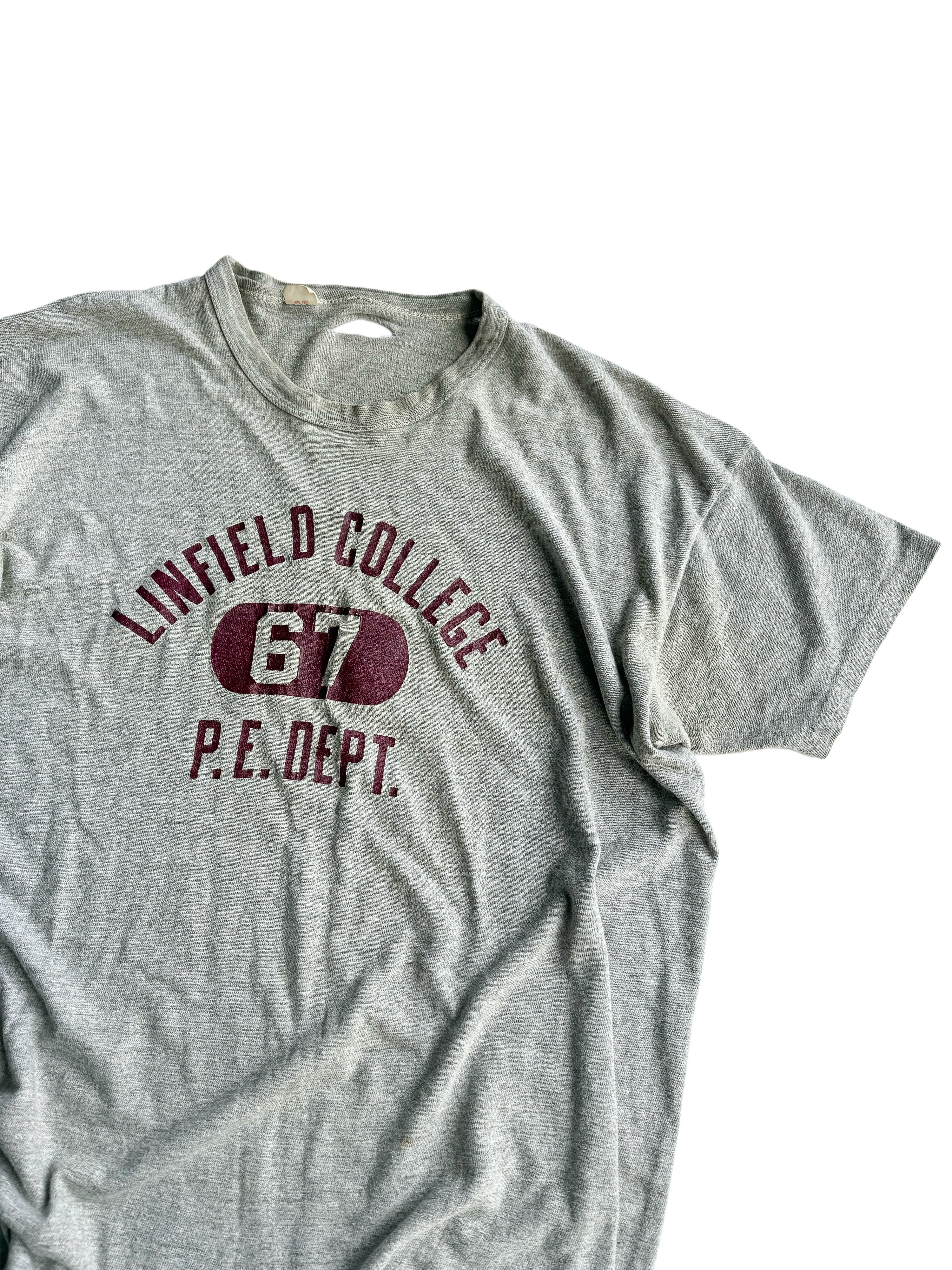 1960s ‘Linfield College’ 67 Phys Ed Tee (XL)
