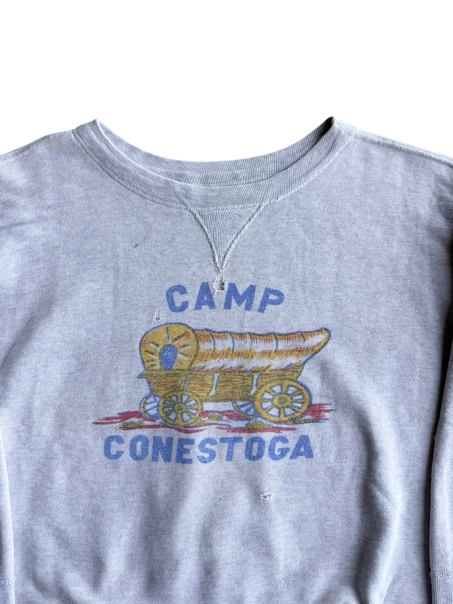 1950s Single V Two Tone Camp Sweatshirt (M/L)