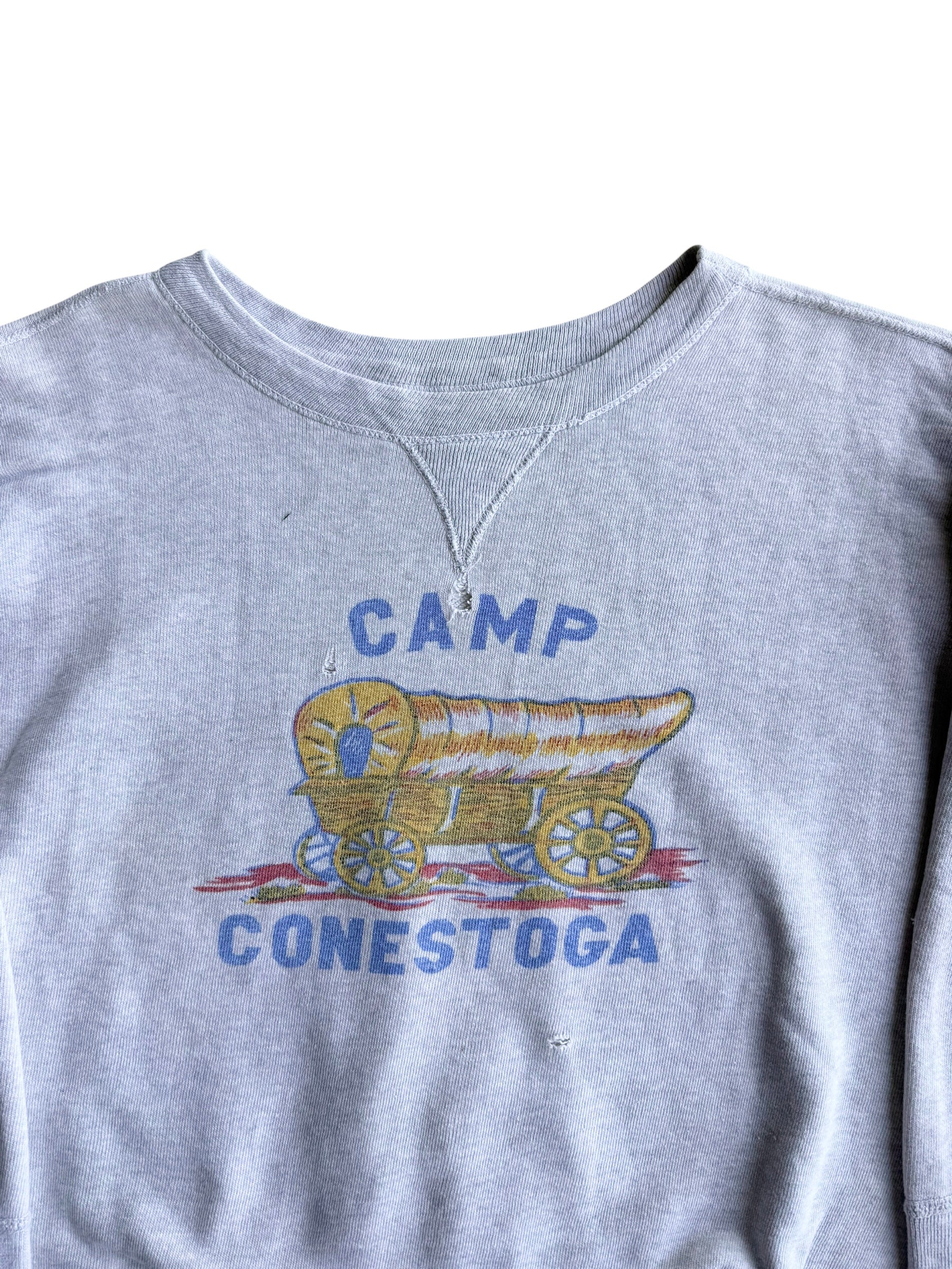 1950s Single V Two Tone Camp Sweatshirt (M/L)