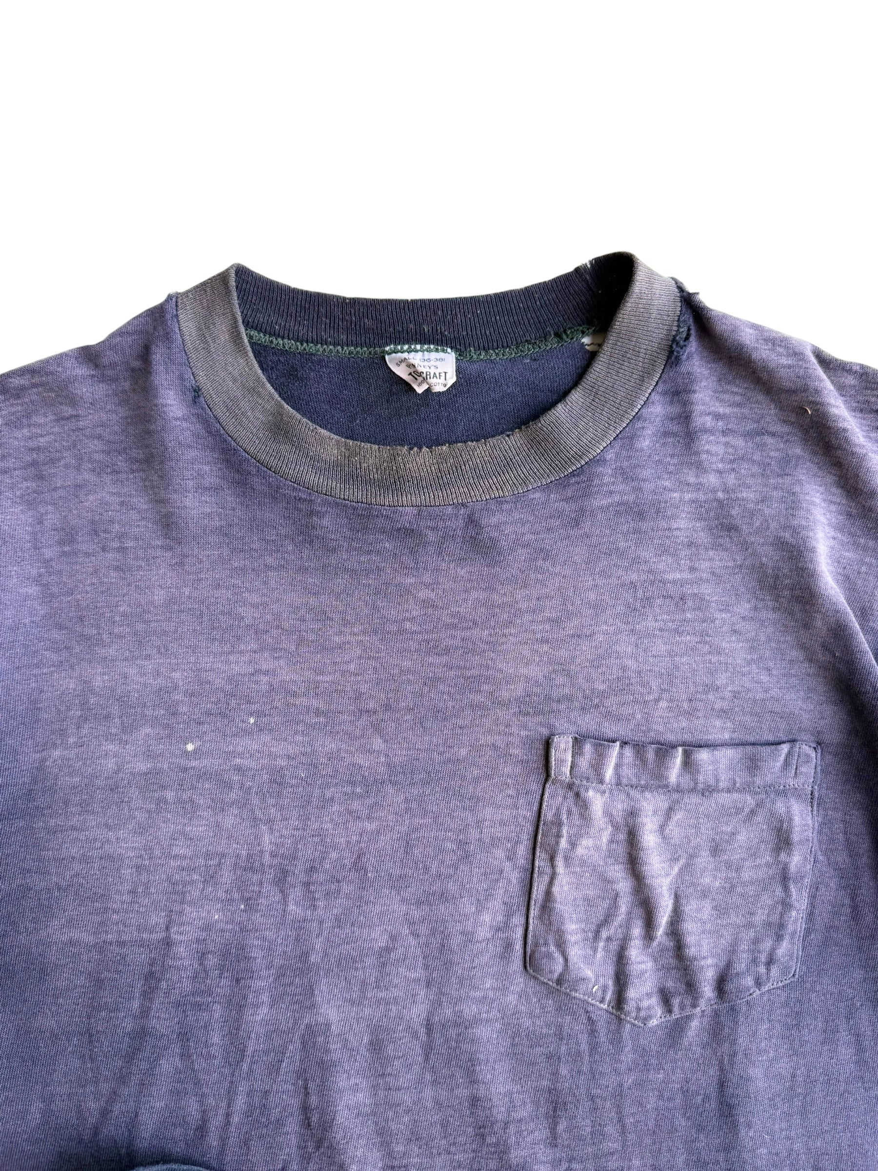 1950s Deep Sun Faded Pocket Tee (S/M)