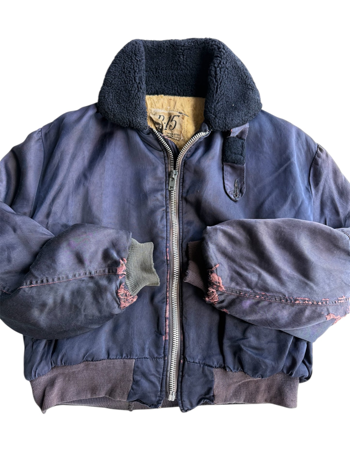 1950s B-15 Flight Bomber Jacket Lined (S/M)