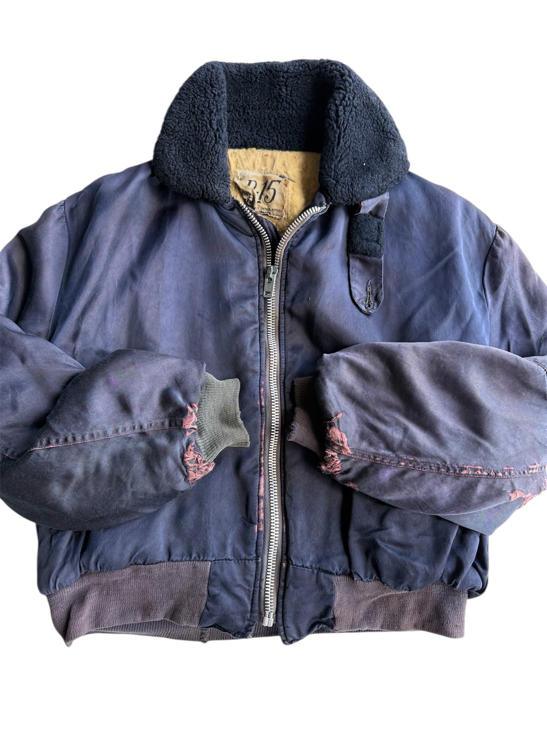 1950s B-15 Flight Bomber Jacket Lined (S/M)