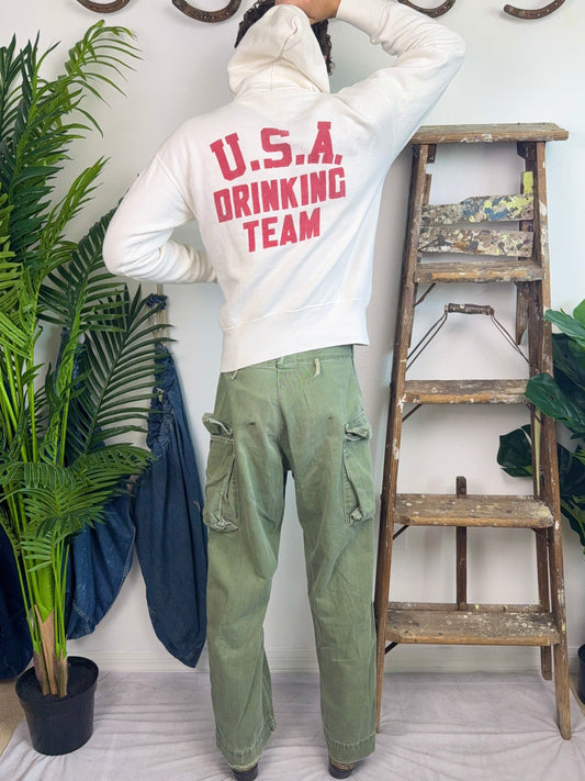 1950’s USA Drinking Team Hoodie (S/M)