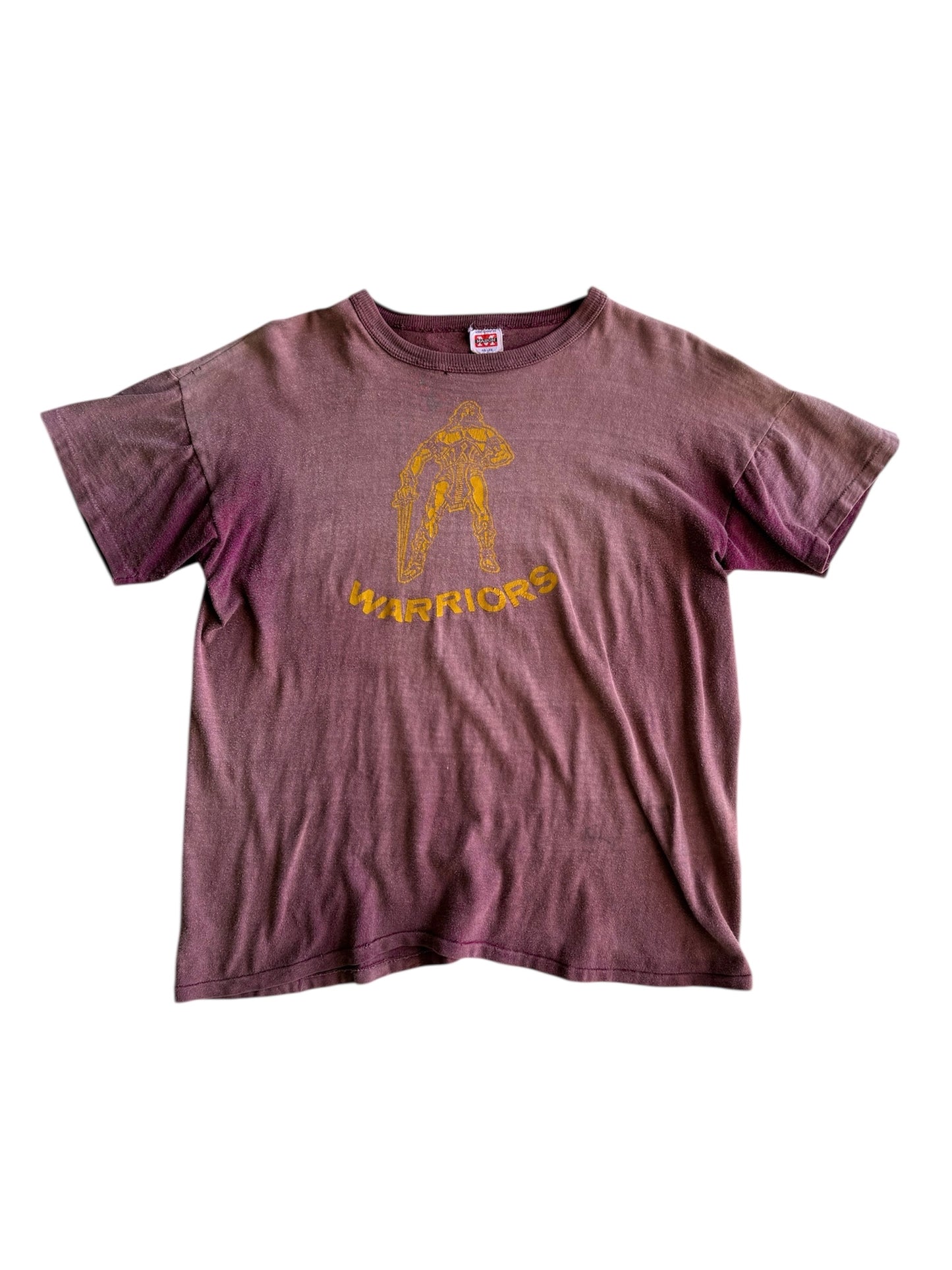 1950s ‘Warriors’ Sun Faded Burgundy Tee (M/L)