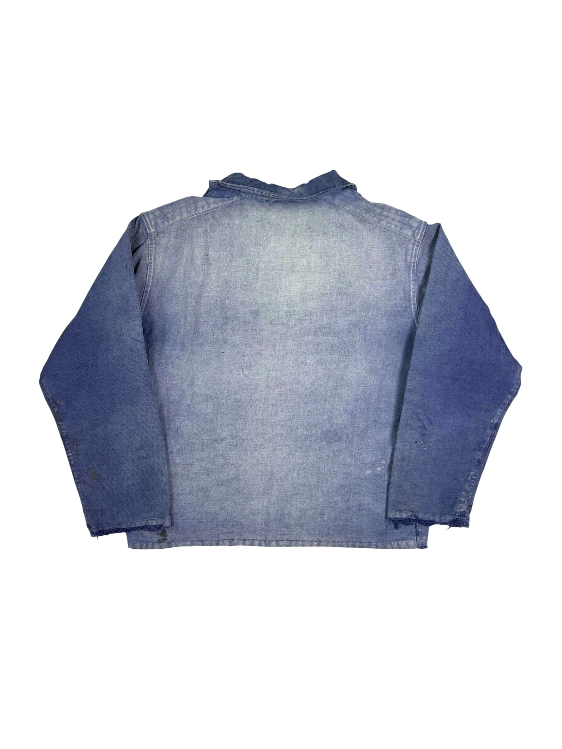 1940s Sun Faded French Moleskin Smock (L/XL)