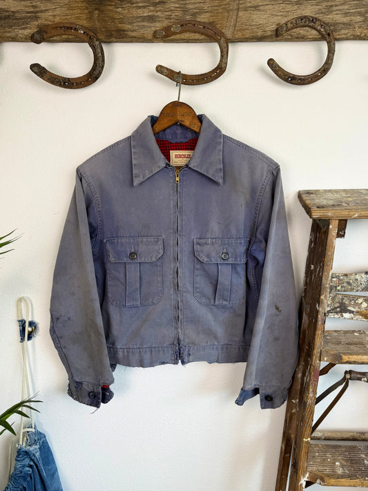 1950s Faded Hercules ‘Flannel Lined’ Workwear Jacket (S/M)