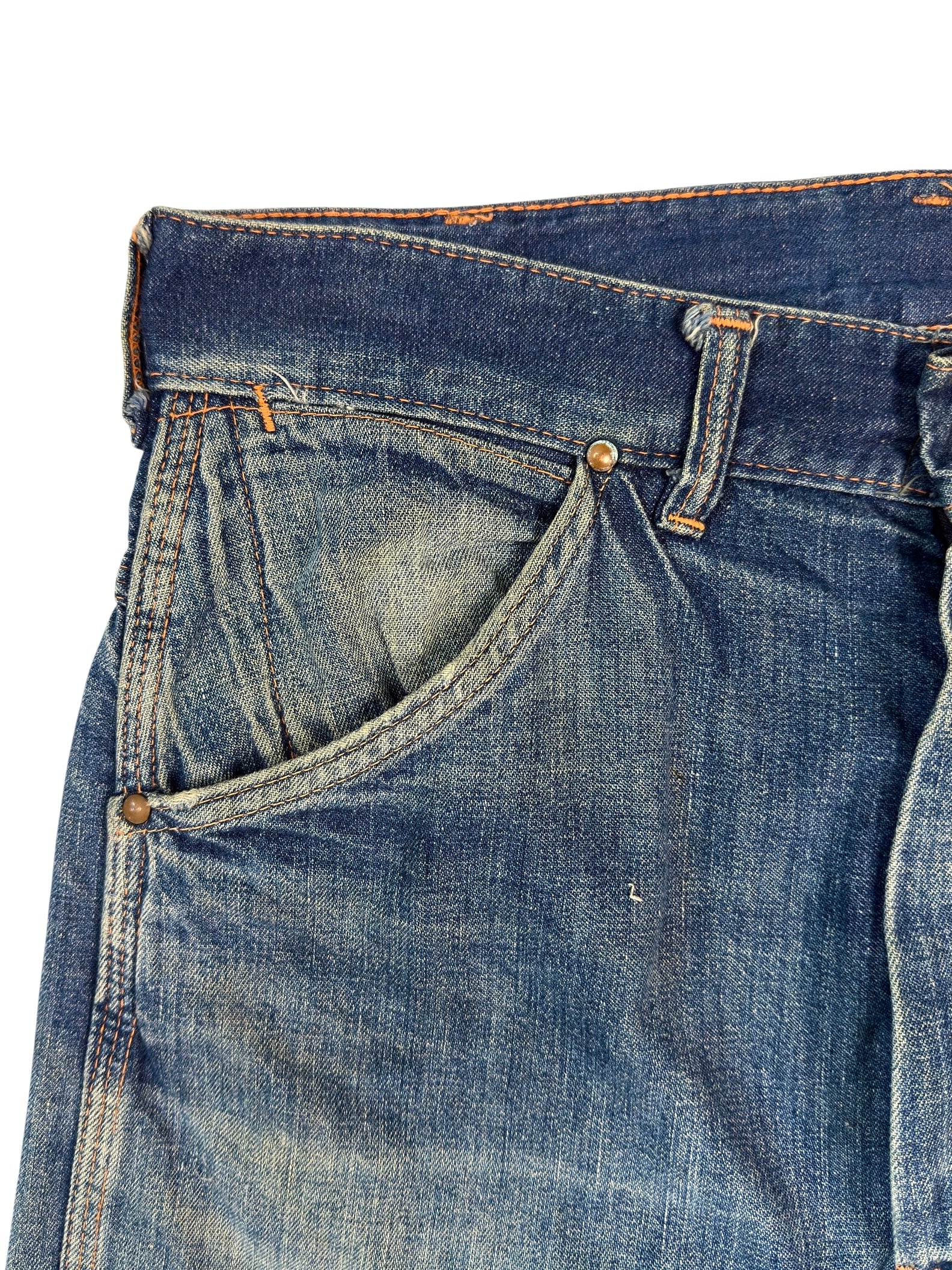 1950s Perfectly Distressed Essential Carpenter Jeans (31)