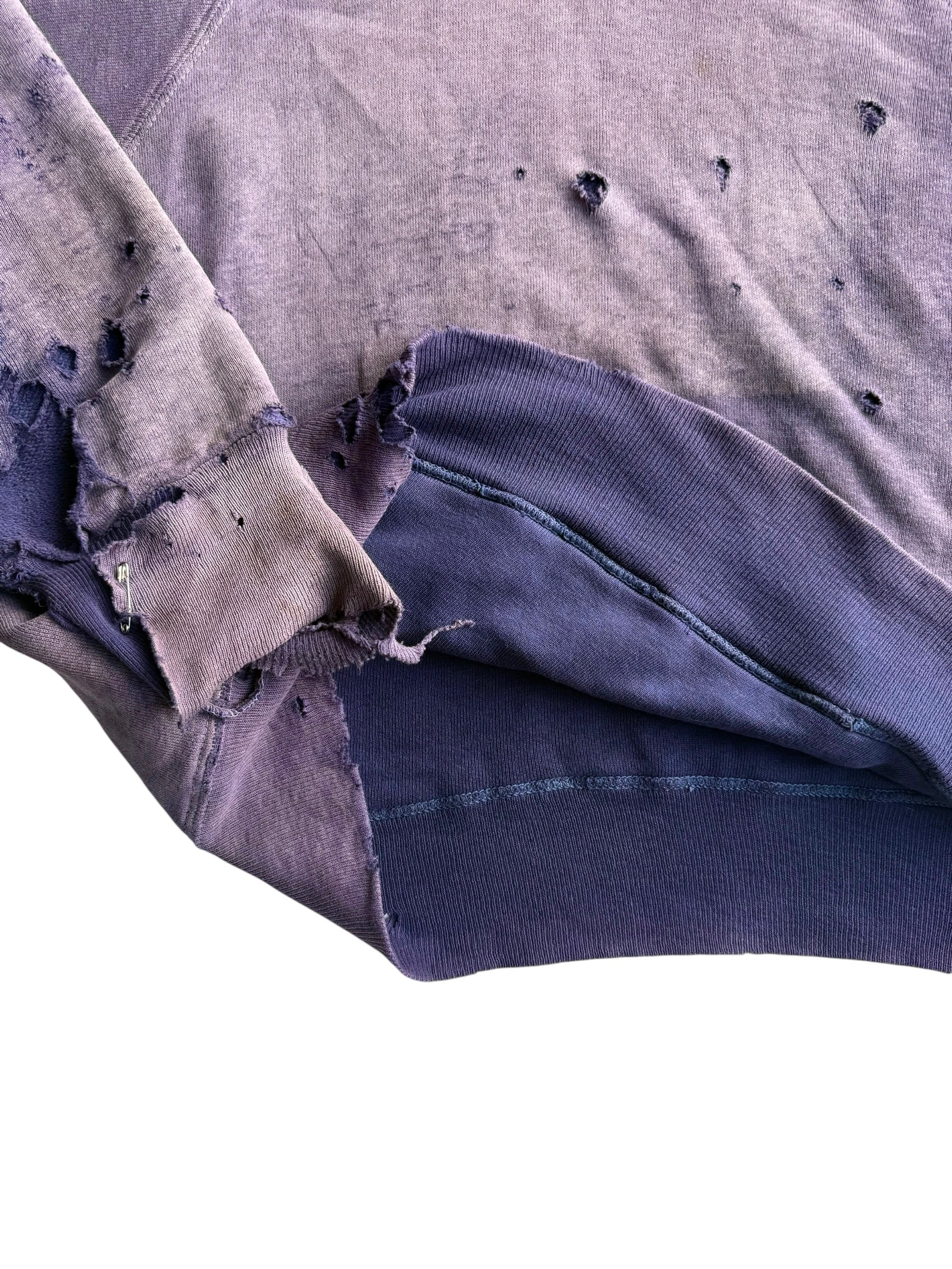 1940s Sun Faded ‘Ghost Pocket’ Distressed Double Face Hoodie (XL)