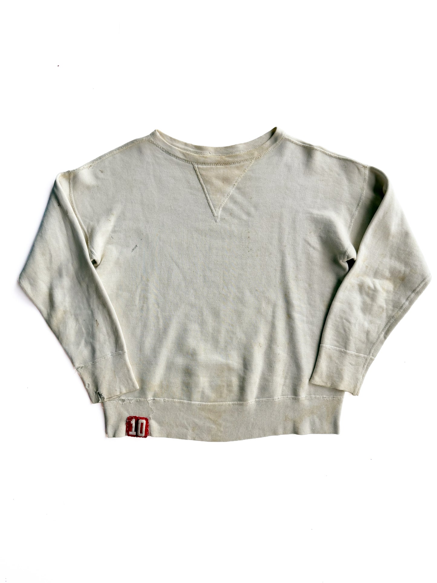 1940s ‘#10’ Single V Sweatshirt (S/M)
