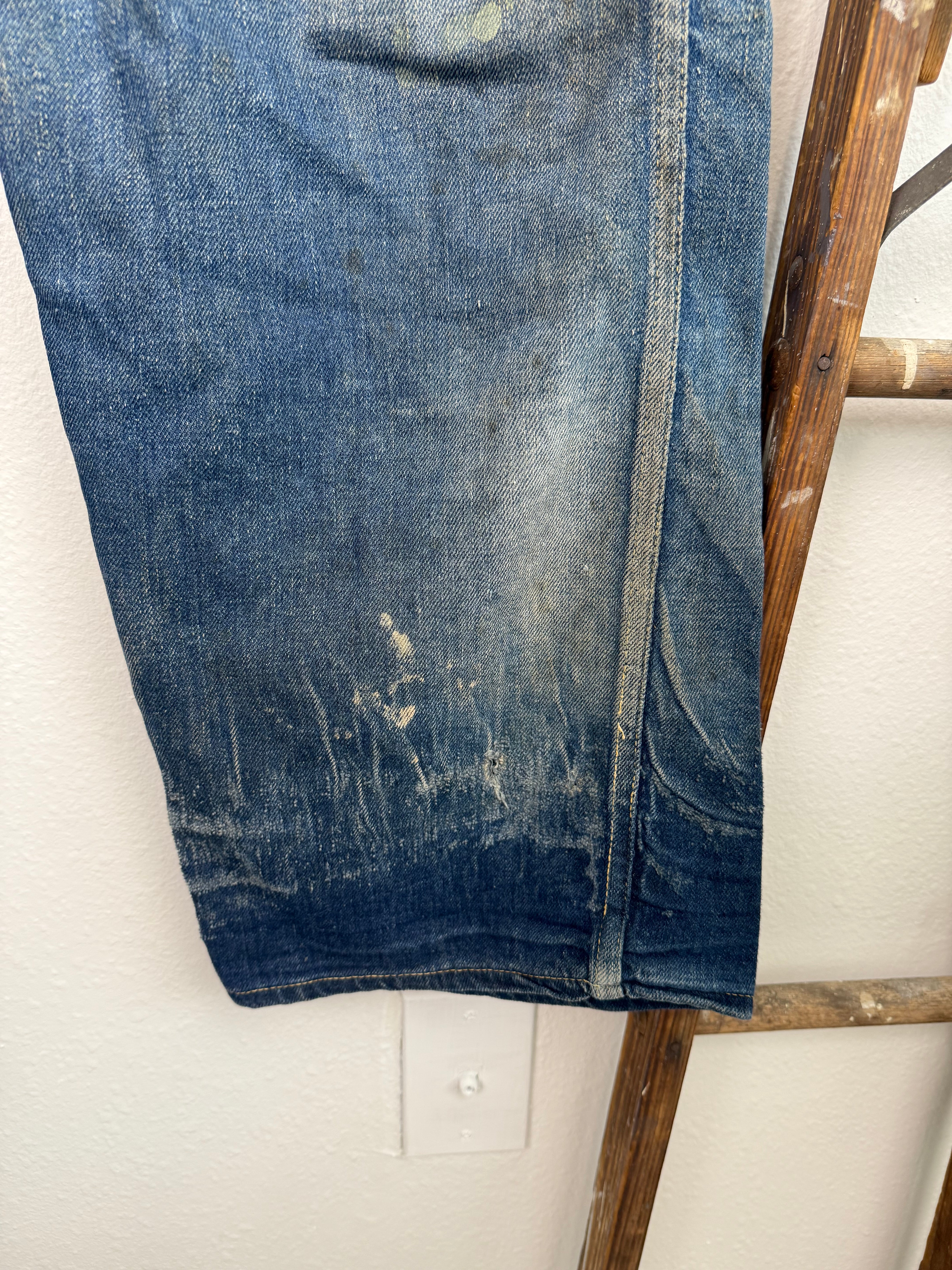 1934 Model Lee Cowboy Worn Buckle Back Jeans (35)