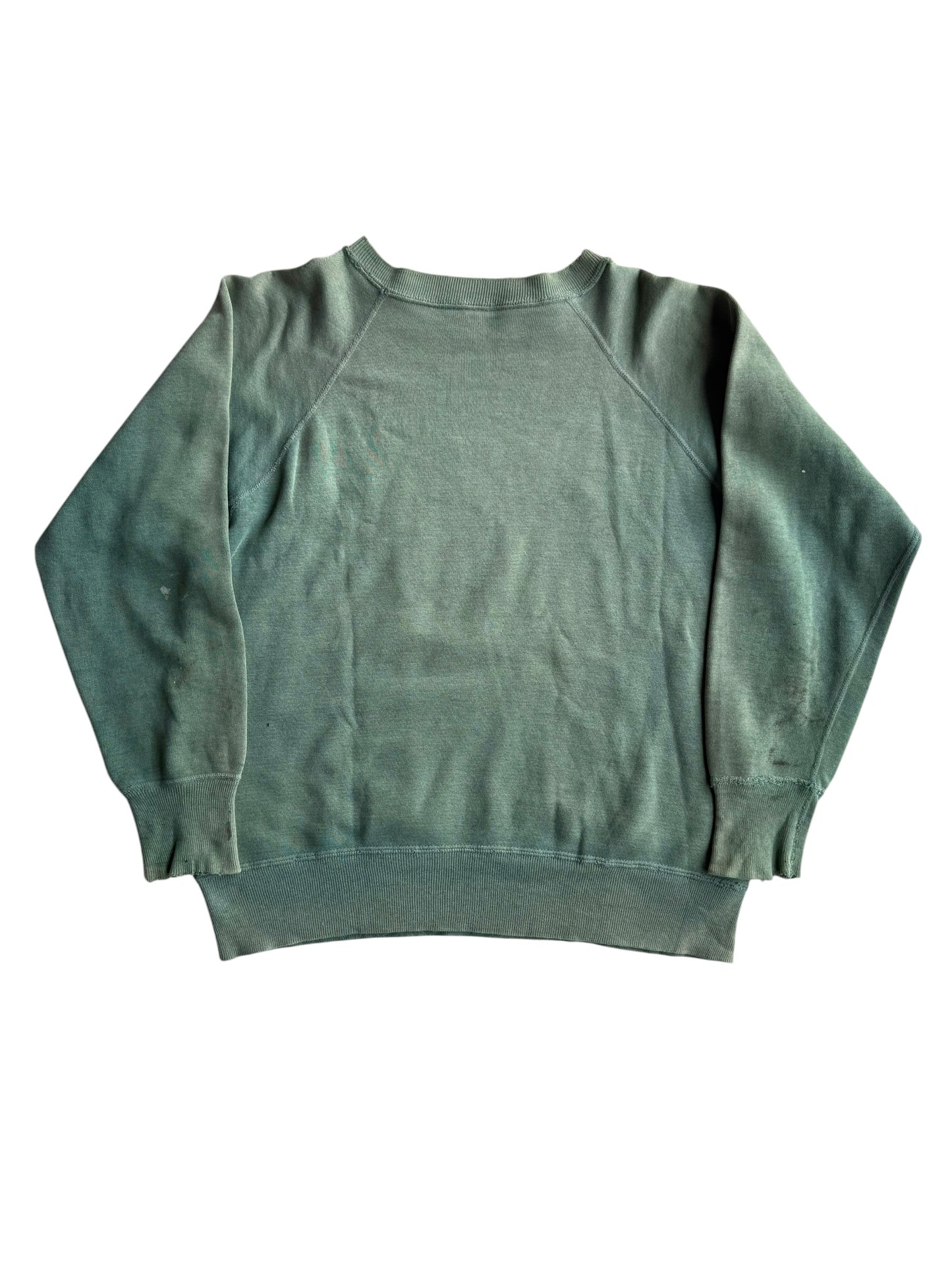 1950s ‘Cody’ Sun Faded Green Sweatshirt (M/L)