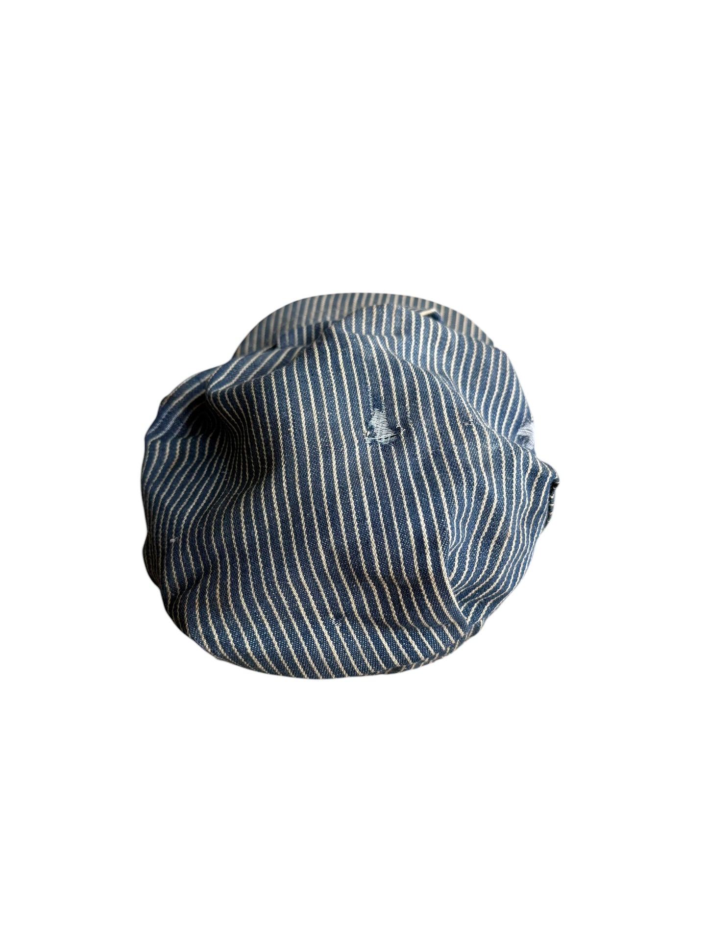 1940s Pinstripe Distressed Engineer Hat (S)