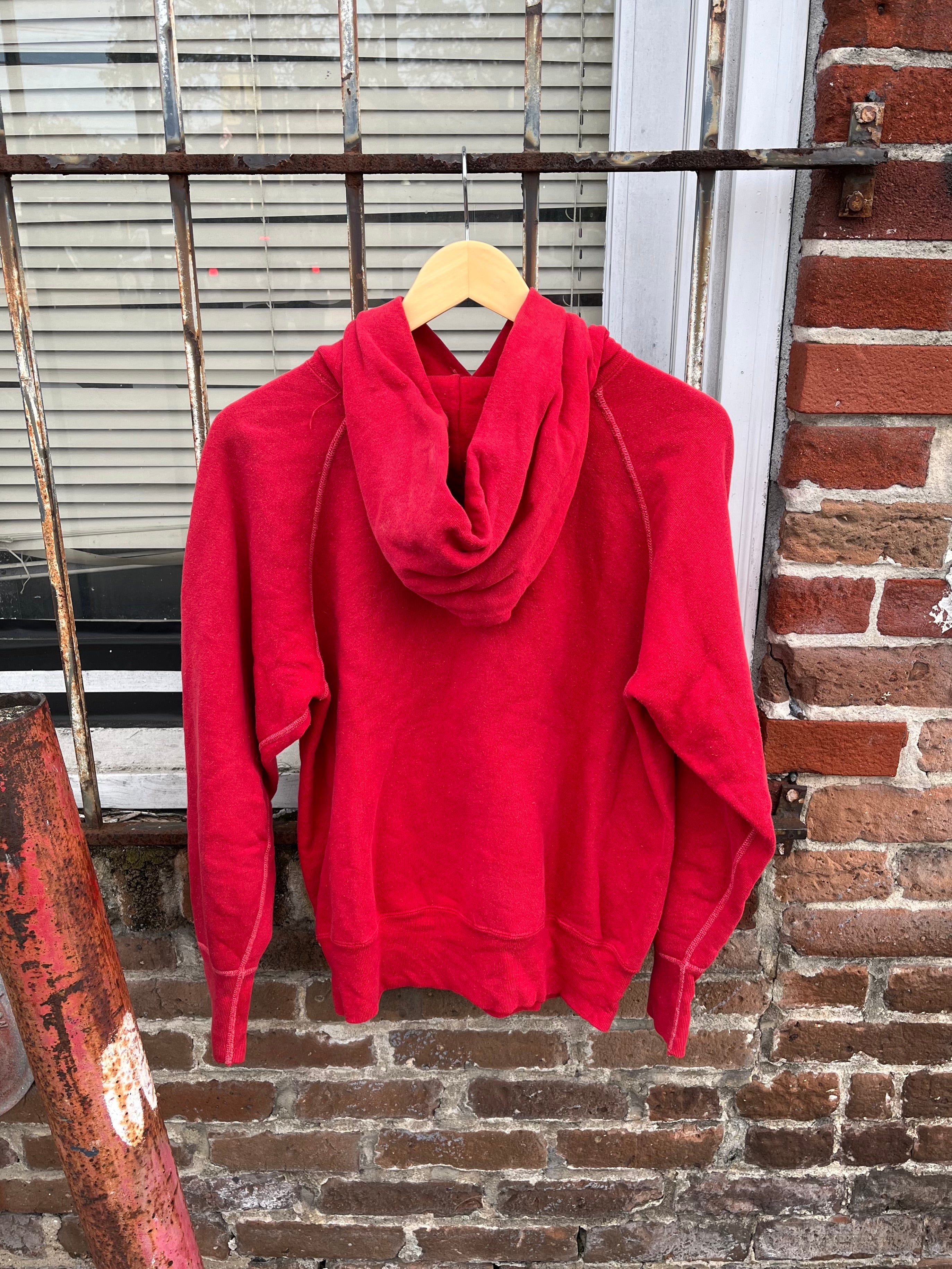 1950’s Red Contrast Stitch Essential Hoodie (M/L)