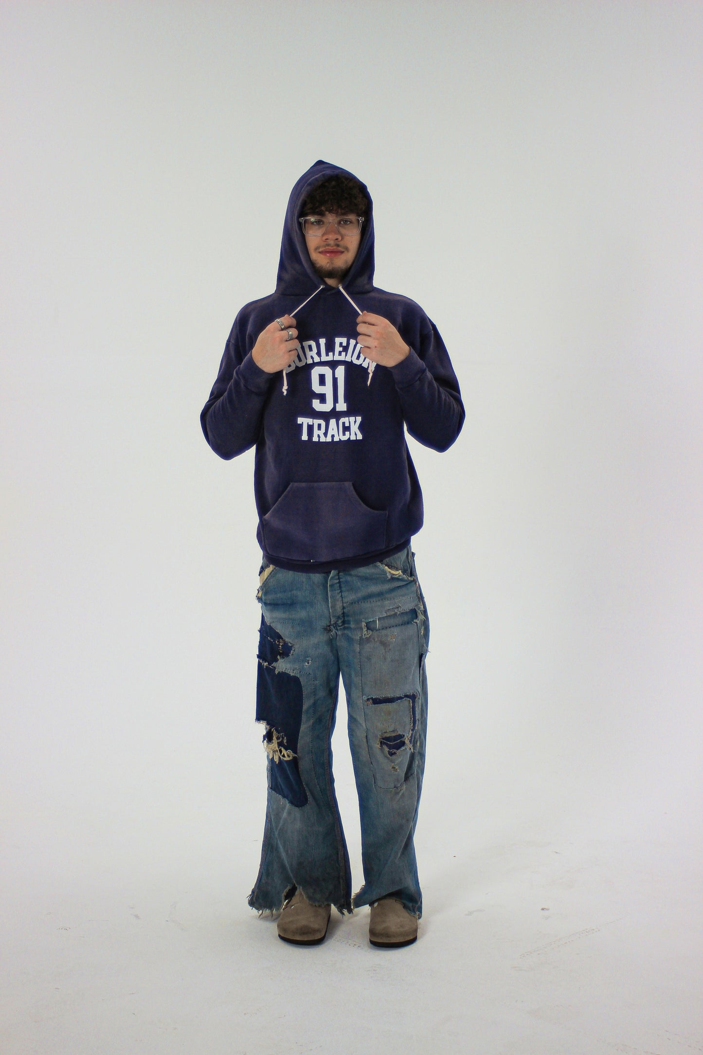 1970s Sun Faded Track Hoodie (M/L)