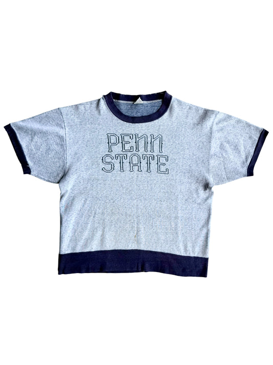 1950s Champion ‘Penn State’ Short Sleeve Cotton Knit (S)