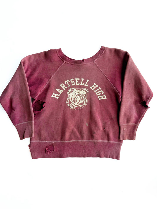 1950s Sun Faded Hartsell High Distressed Sweatshirt (S/M)