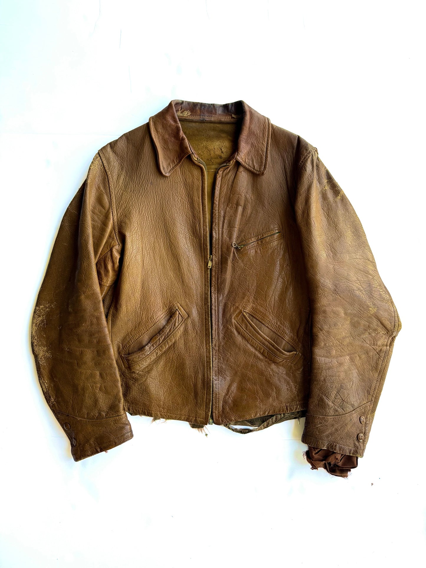 1930s Leather Jacket (M/L)