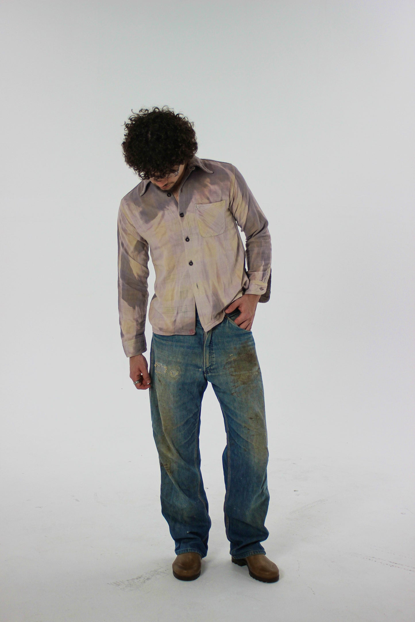 1950s Sun Faded Loop Shirt (S/M)