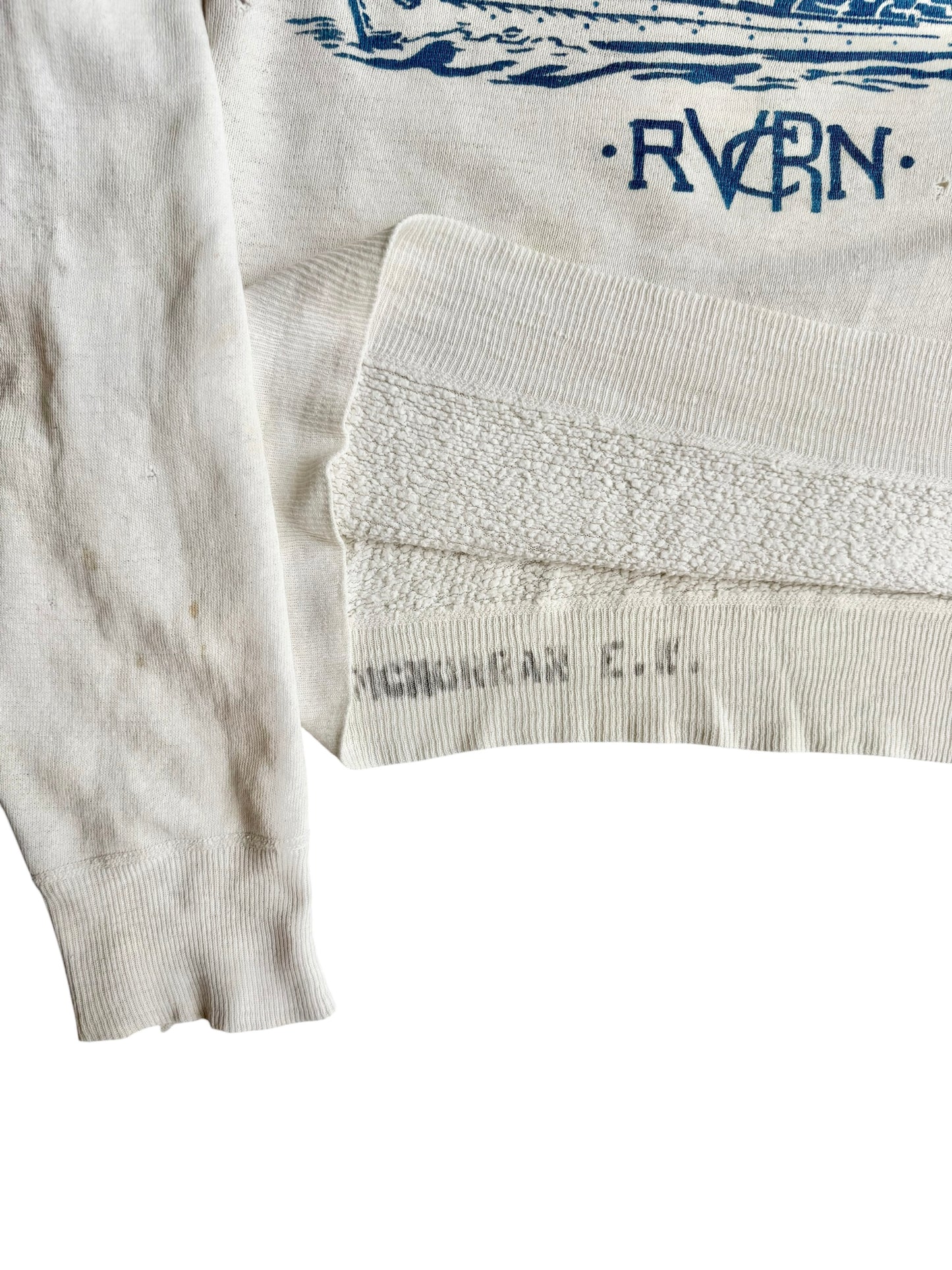 1940s WW2 Stenciled Double V Sweatshirt (S/M)