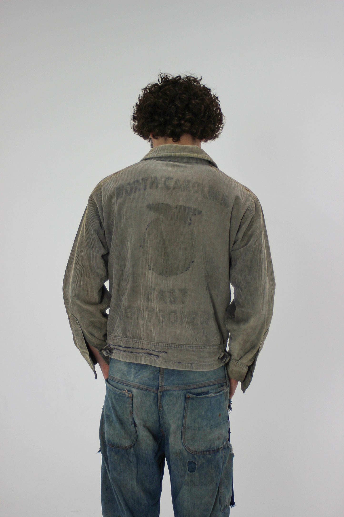 1950s Sun Faded ‘Ghost Print’ FFA Jacket (S/M)