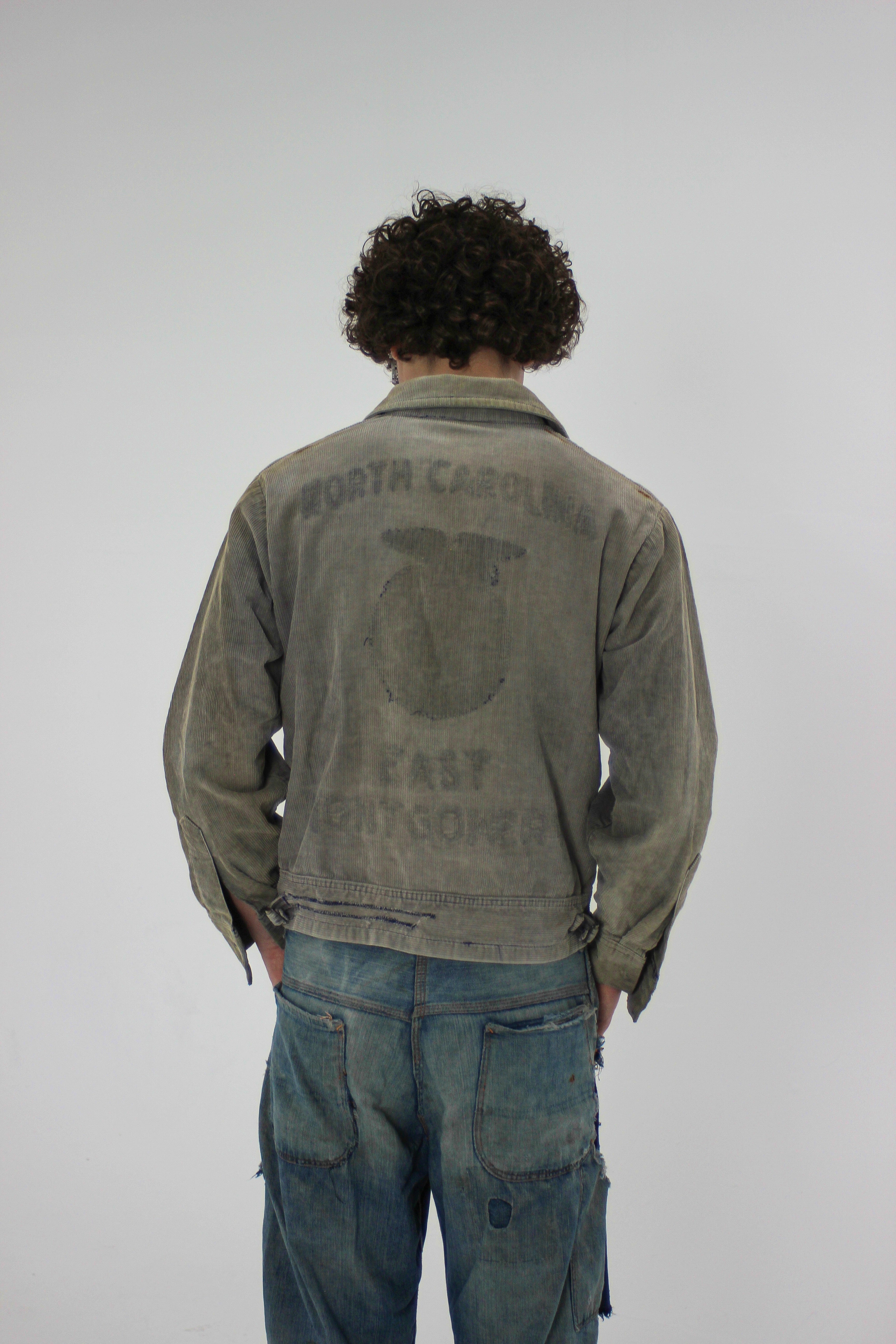 1950s Sun Faded ‘Ghost Print’ FFA Jacket (S/M)
