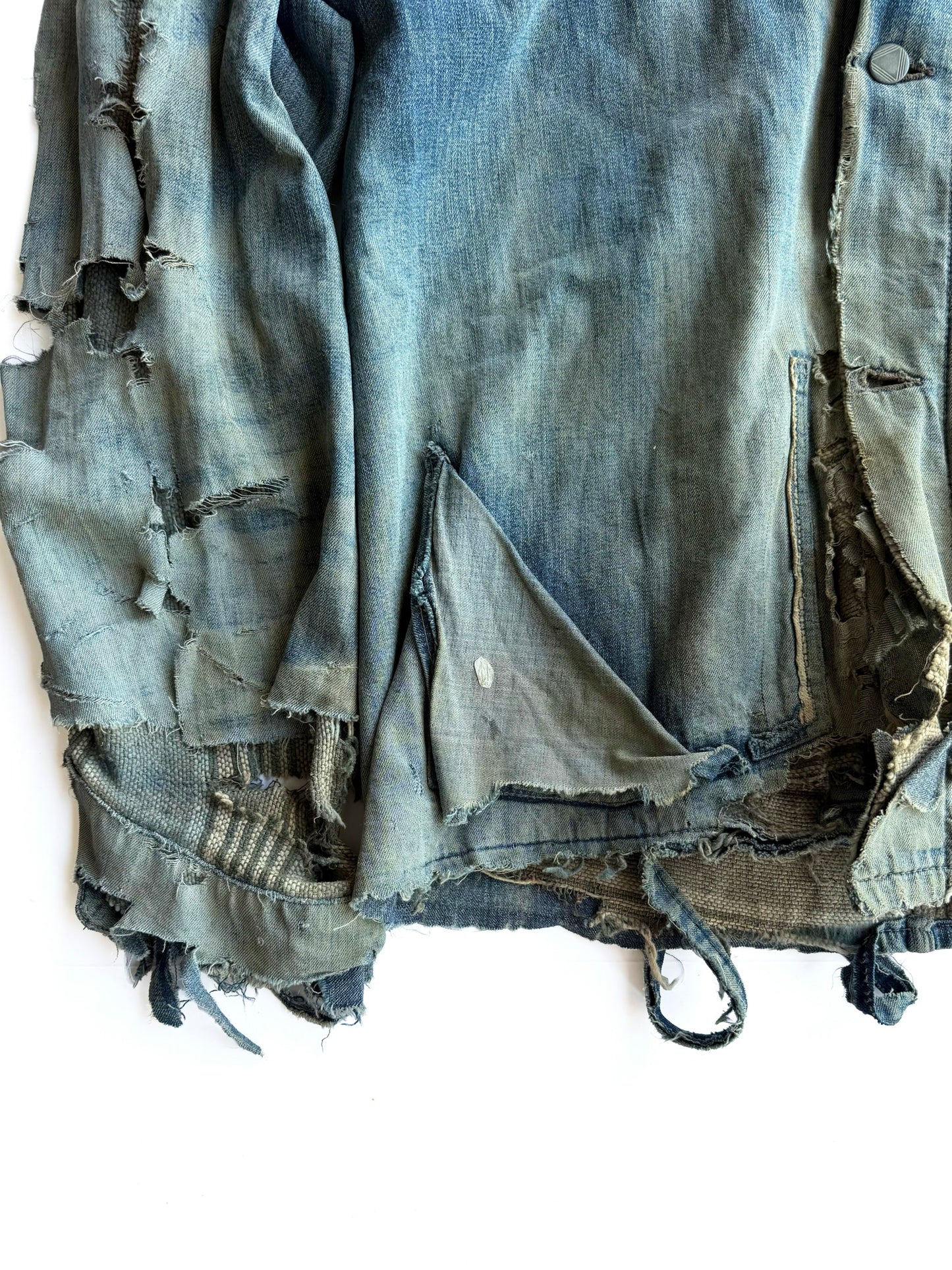 1930s Distressed Denim Chore Jacket (M/L)