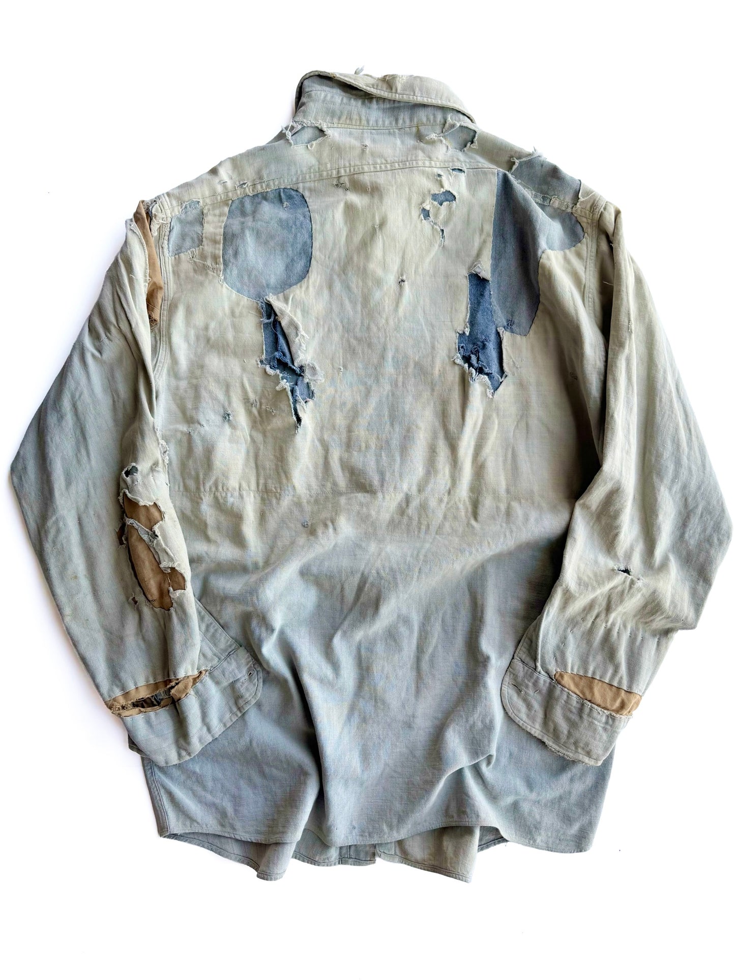 1940s Distressed Work Shirt (L/XL)