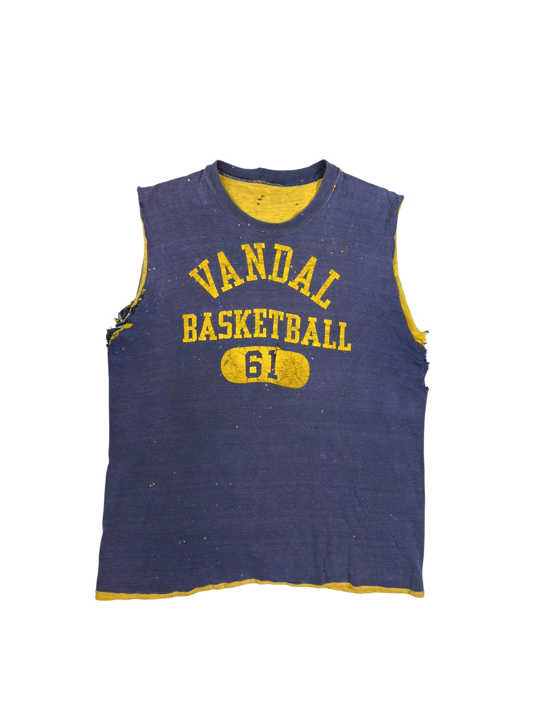1950s Vandal Basketball Chopped Double Face Tee (M/L)