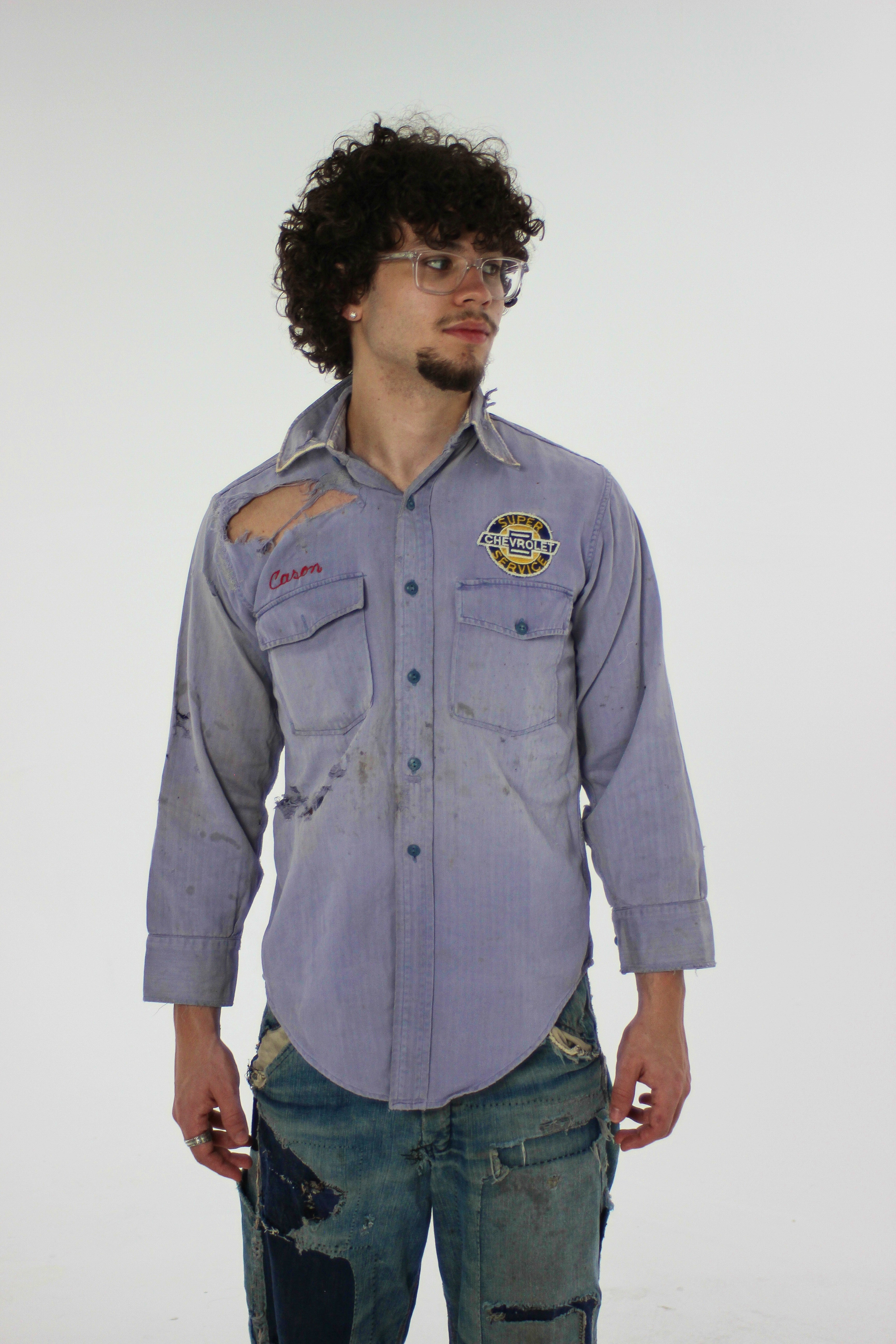 1950s ‘Carson’ Work Shirt With Original Sears Letter (M/L)