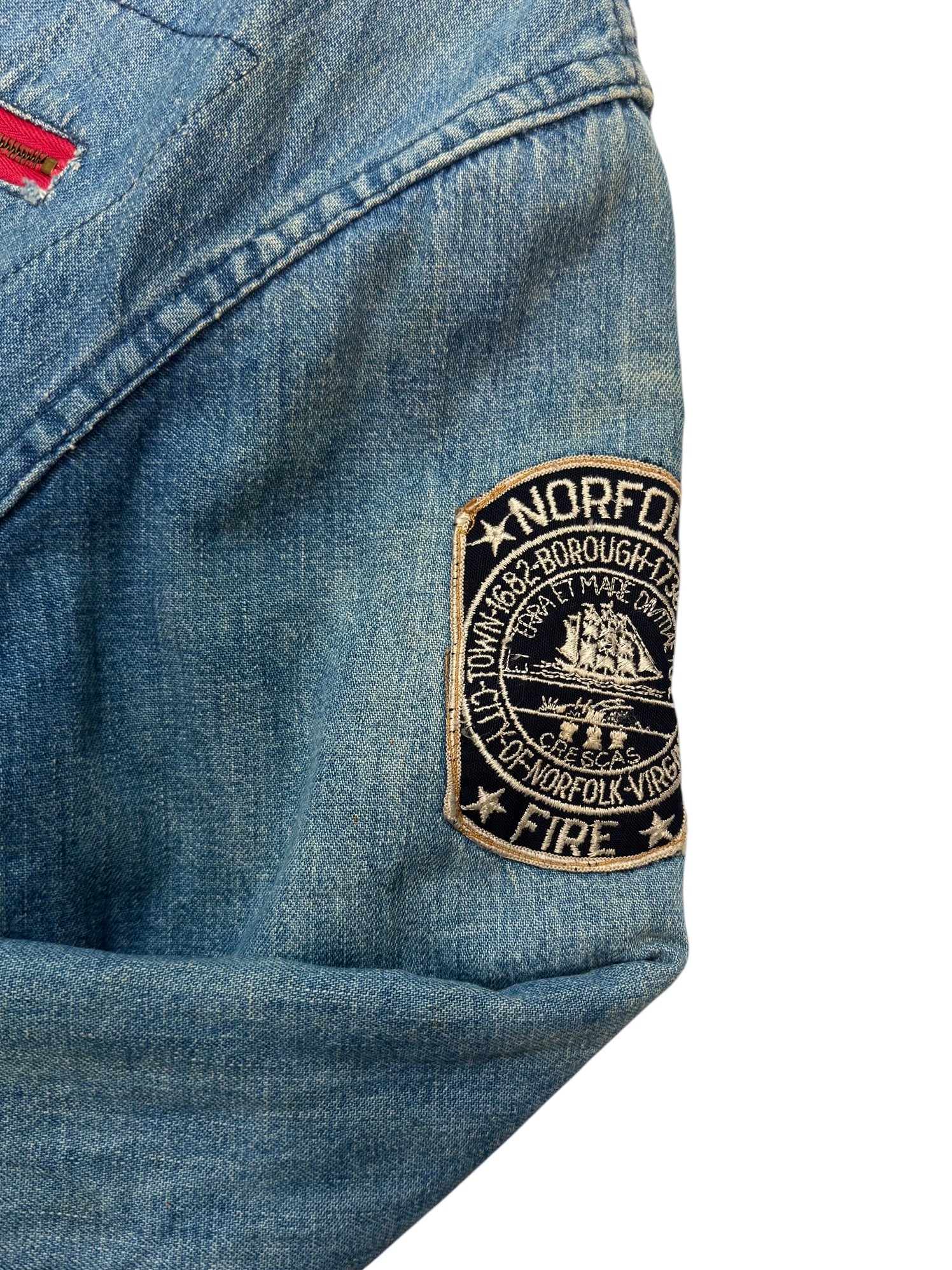 1960s Dee Cee Lined Denim Work Jacket (S/M)