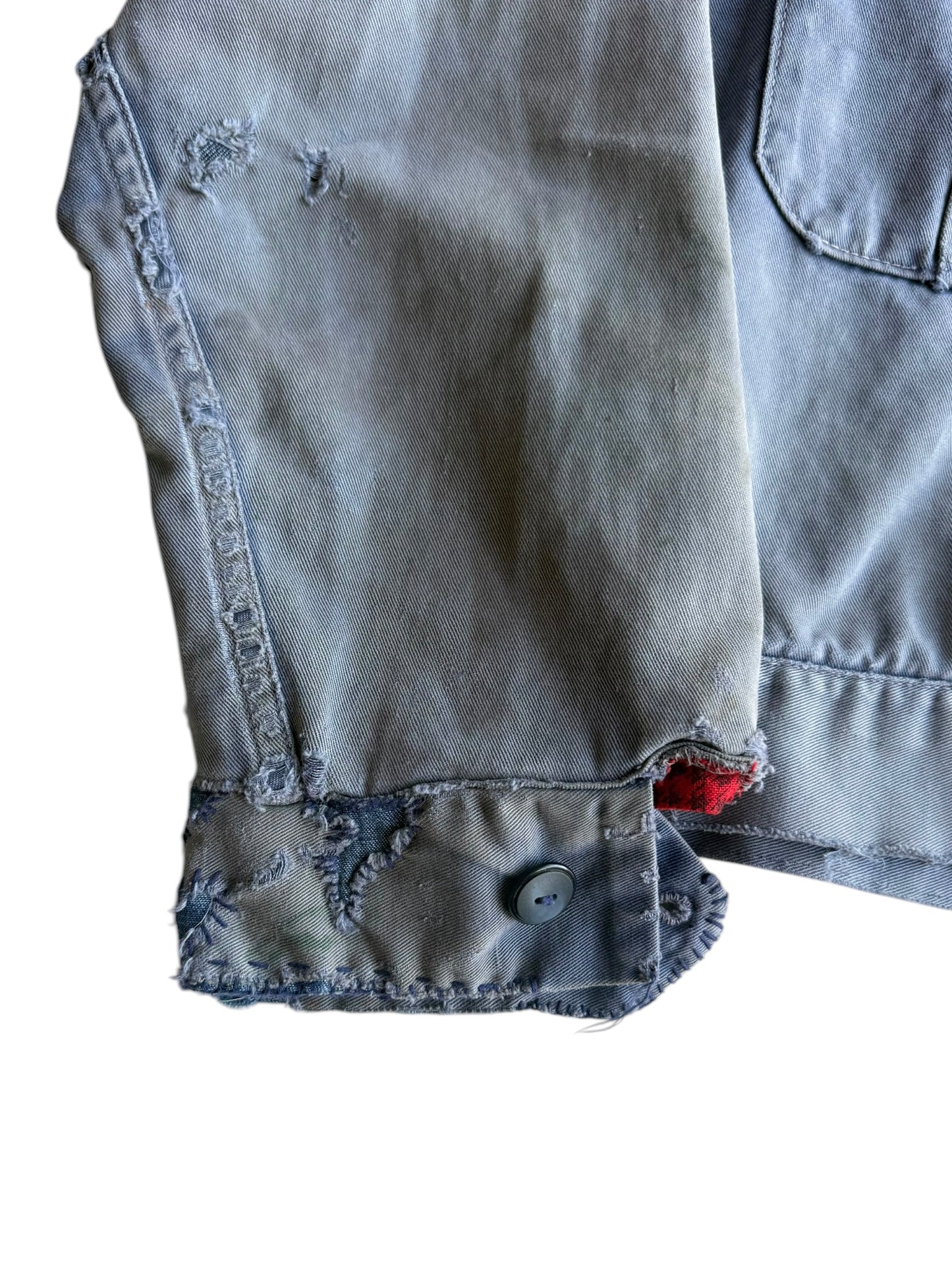 1950s Faded Hercules Flannel Lined Workwear Jacket (S/M)