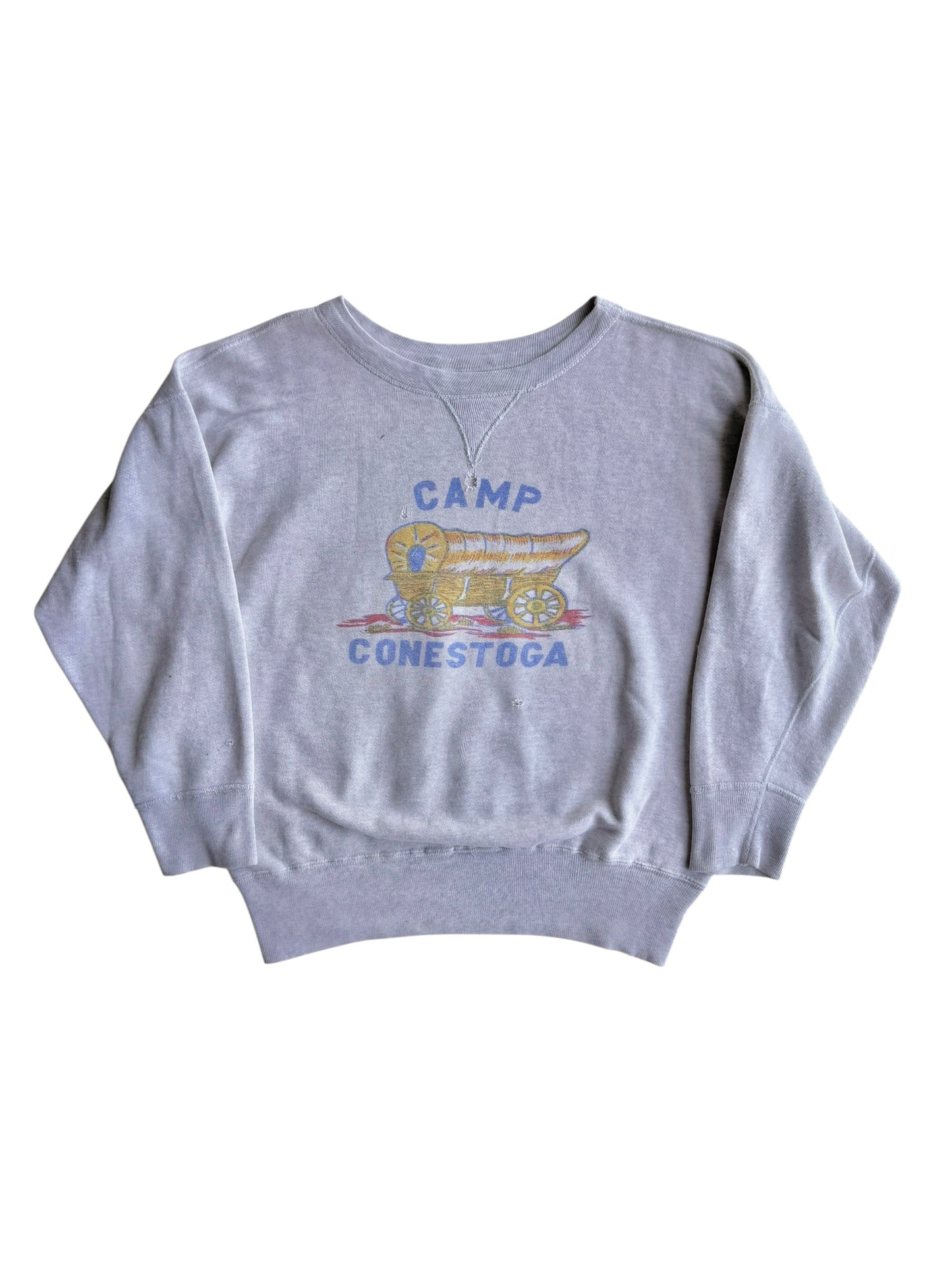 1950s Single V Two Tone Camp Sweatshirt (M/L)