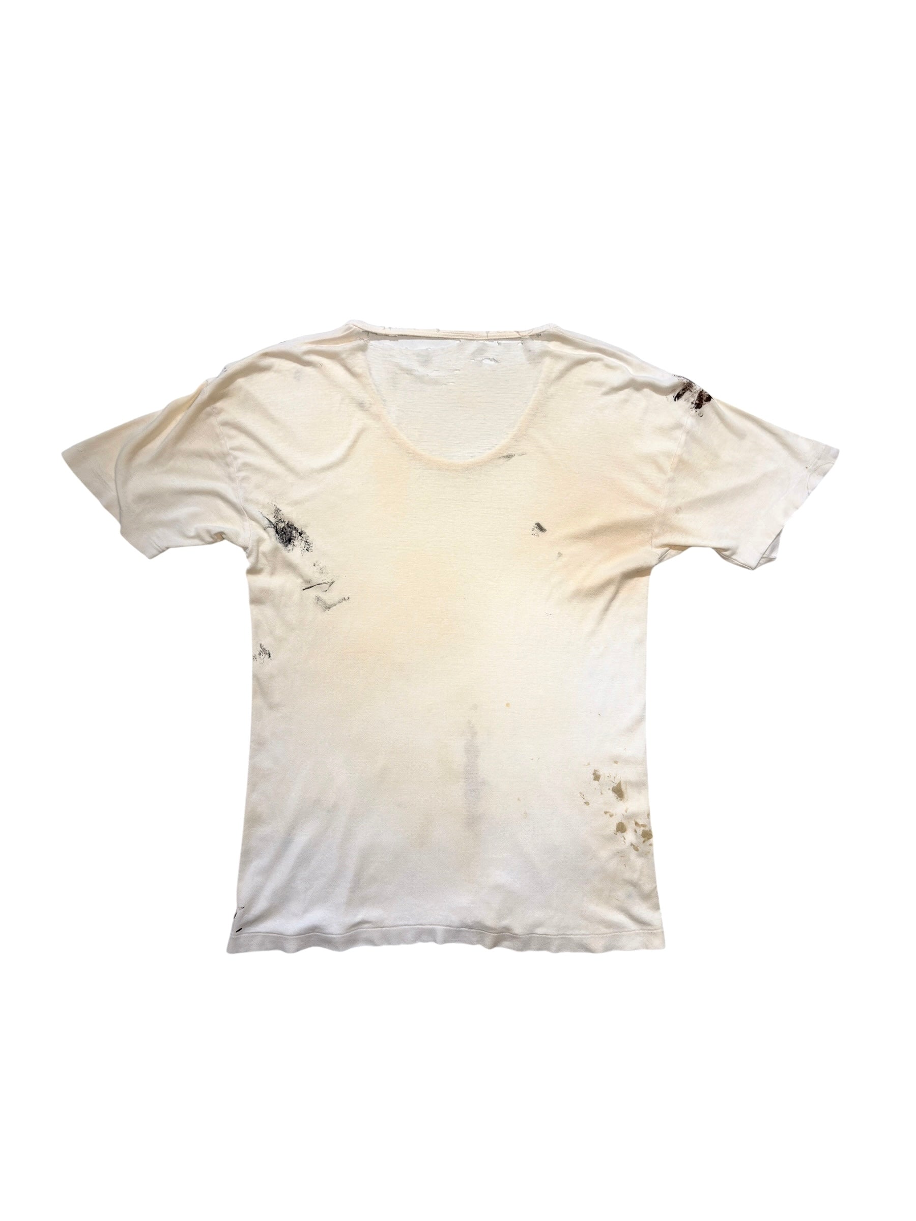 1940s Distressed Paint Splatter Tee (S/M)